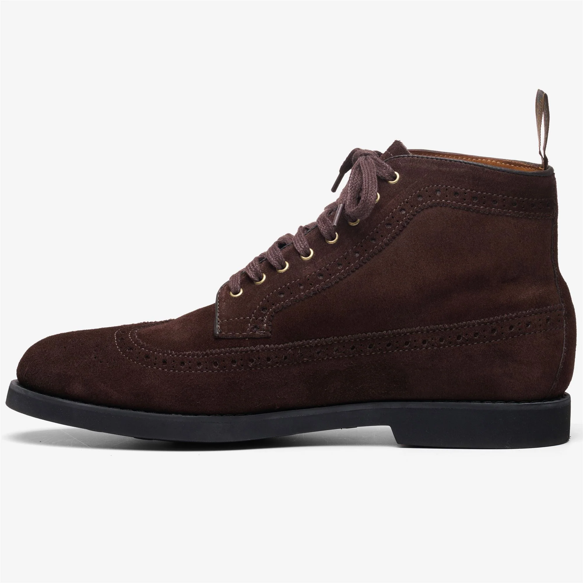 EASTON SUEDE PO - Ankle Boots - Laced - Man - DK BROWN - Image 3