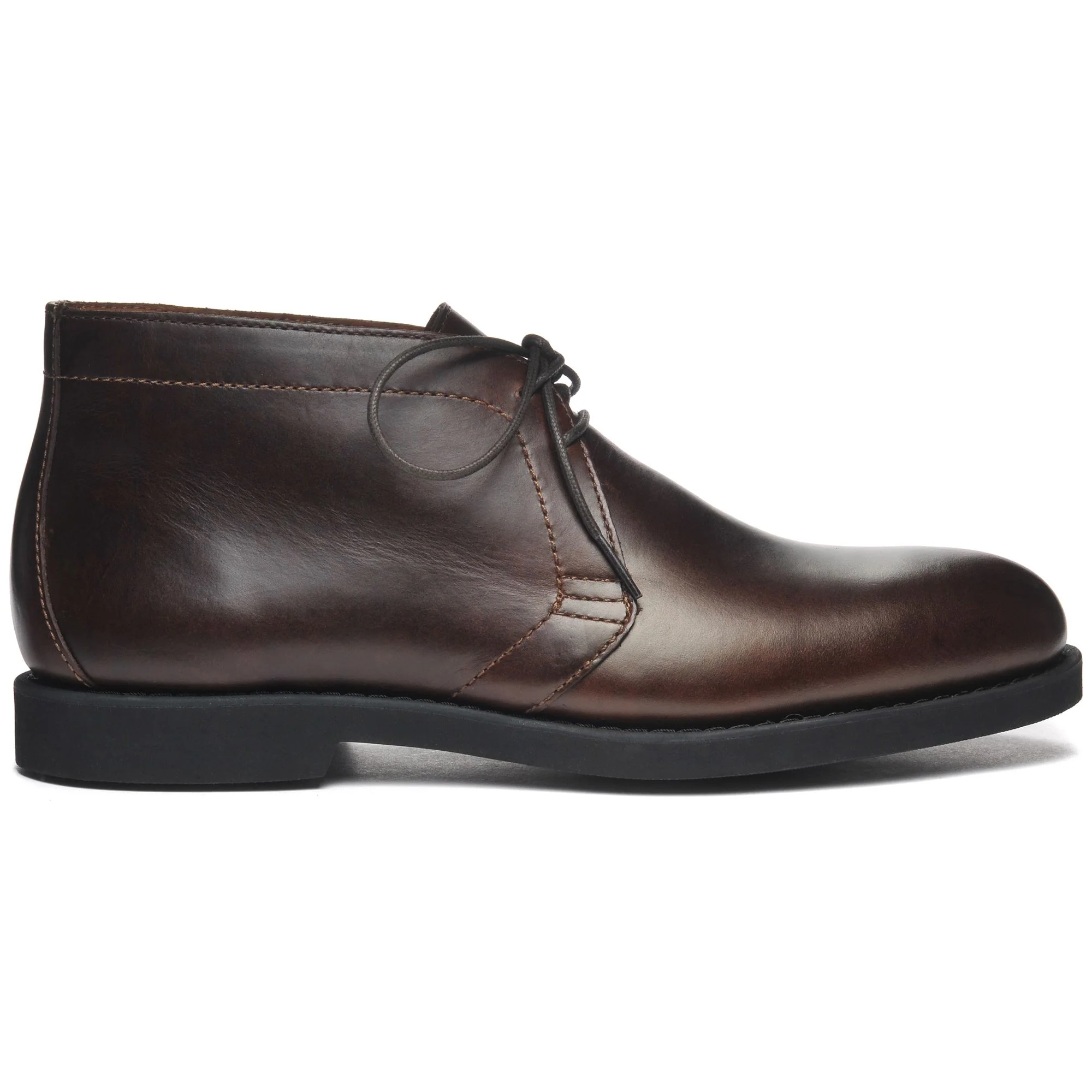 LAWTON - Ankle Boots - Laced - Man - DK BROWN