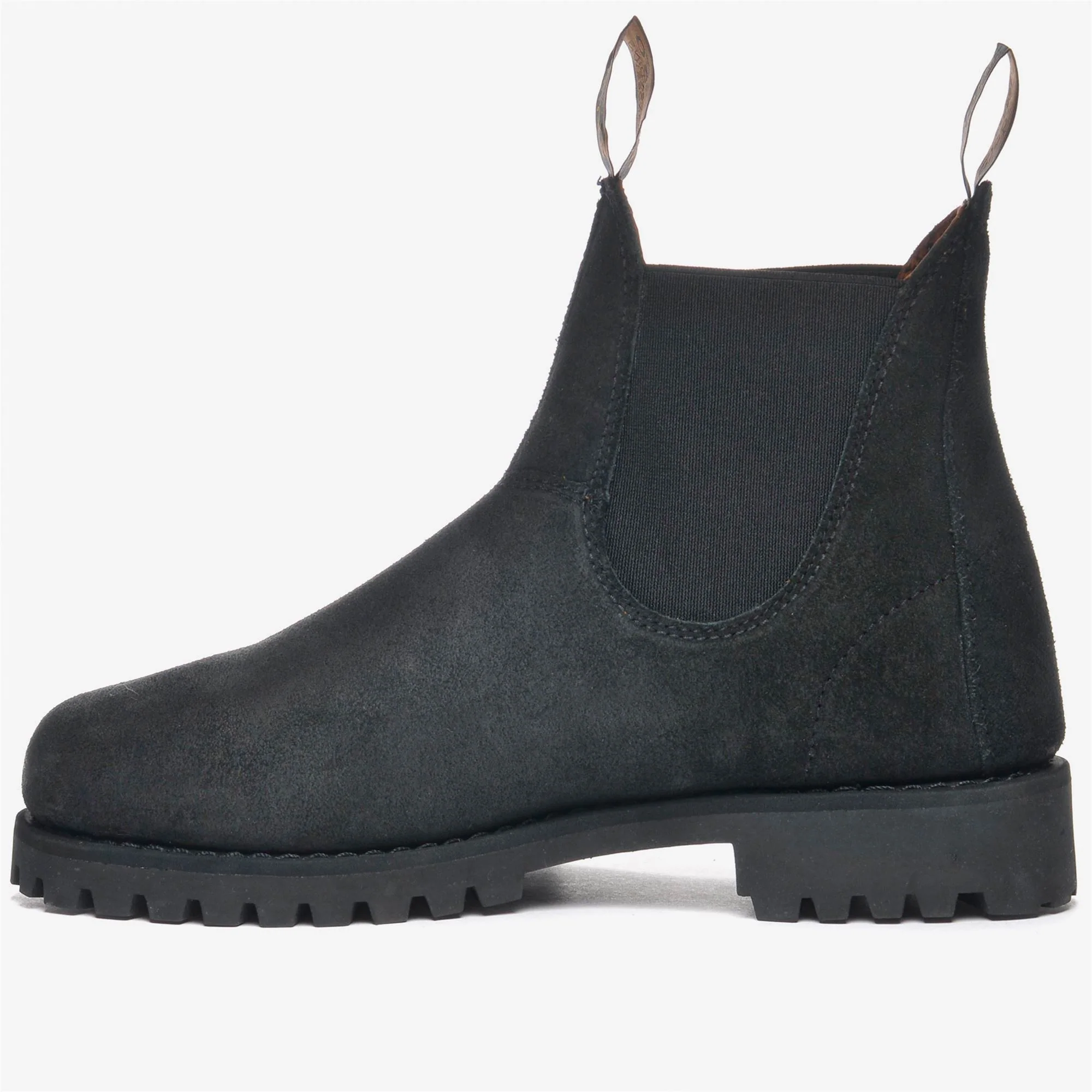 YANSA LUG SUEDE WAXY WOMAN - Boots - Ankle Boot - Woman - TOTAL BLACK - Image 3