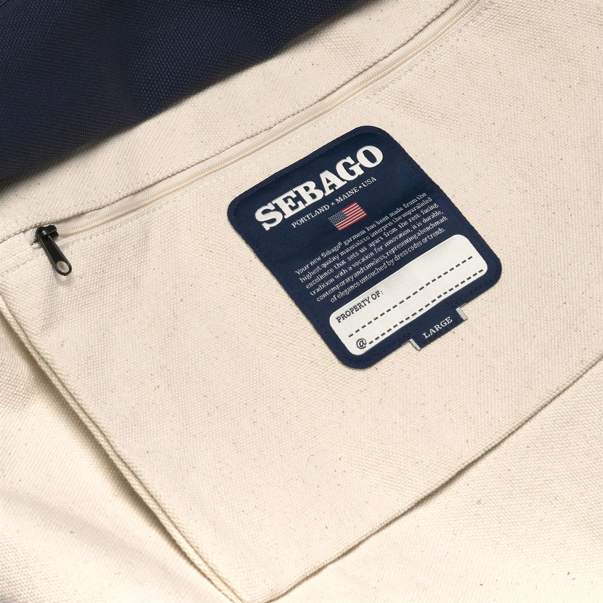 PORTER HURRICANE - Bags - TOTE BAG - Unisex - OFF WHITE-BLUE NAVY - Image 3