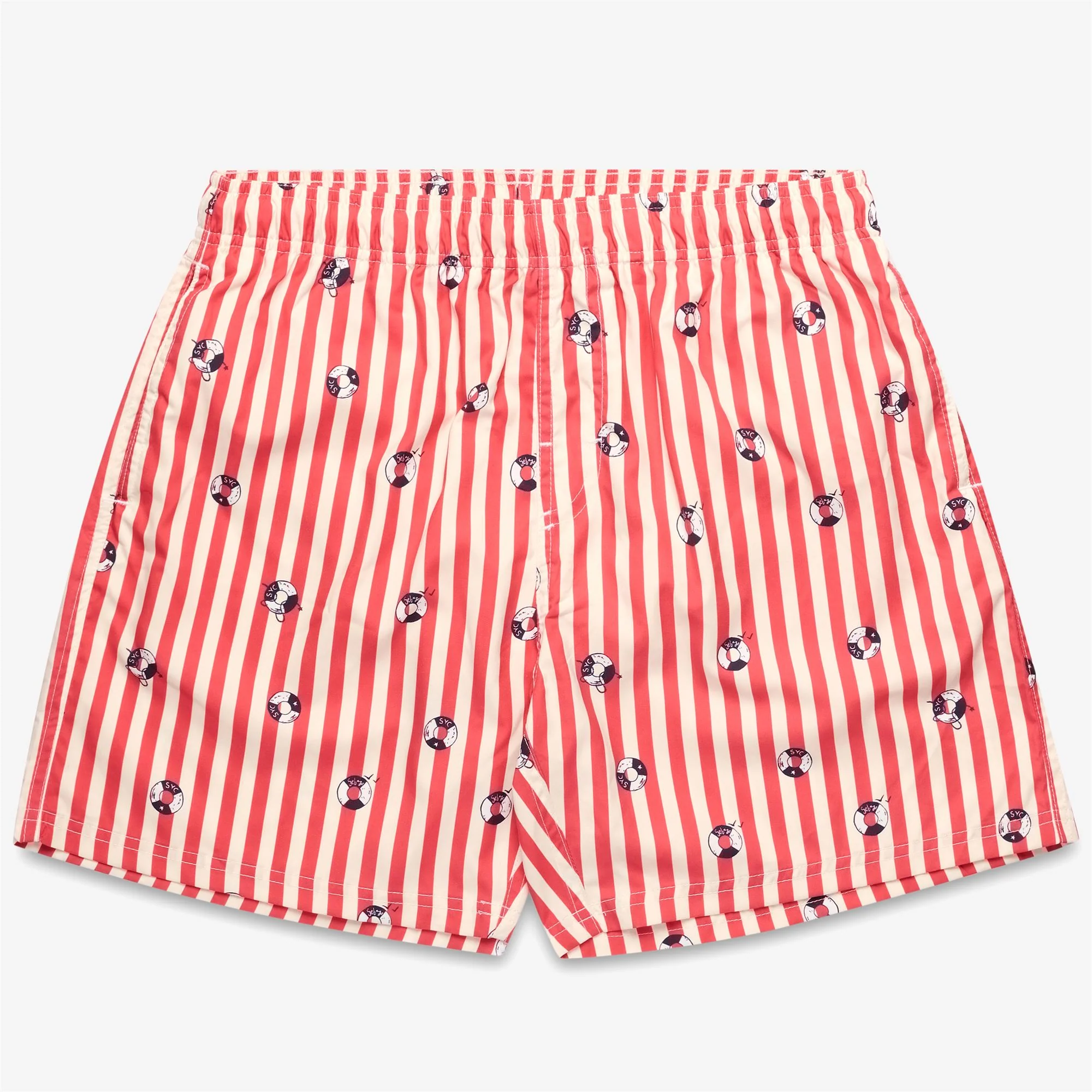 MINOT - Bathing Suits - Swimming Trunks - Man - OFF WHITE-RED ORANGE