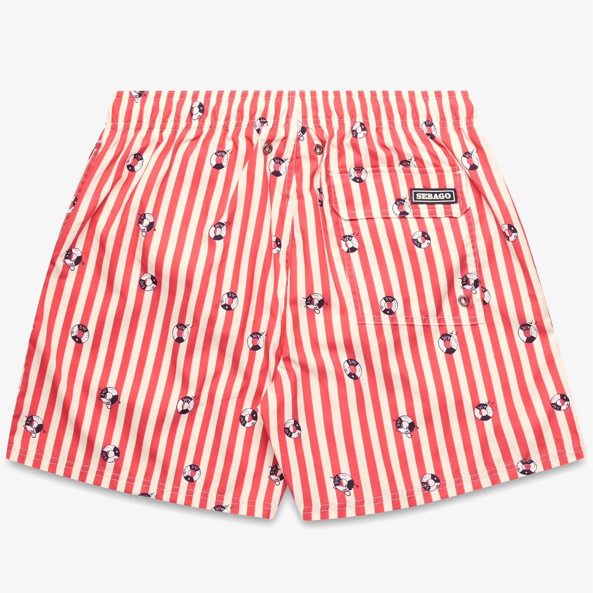 MINOT - Bathing Suits - Swimming Trunks - Man - OFF WHITE-RED ORANGE - Image 2