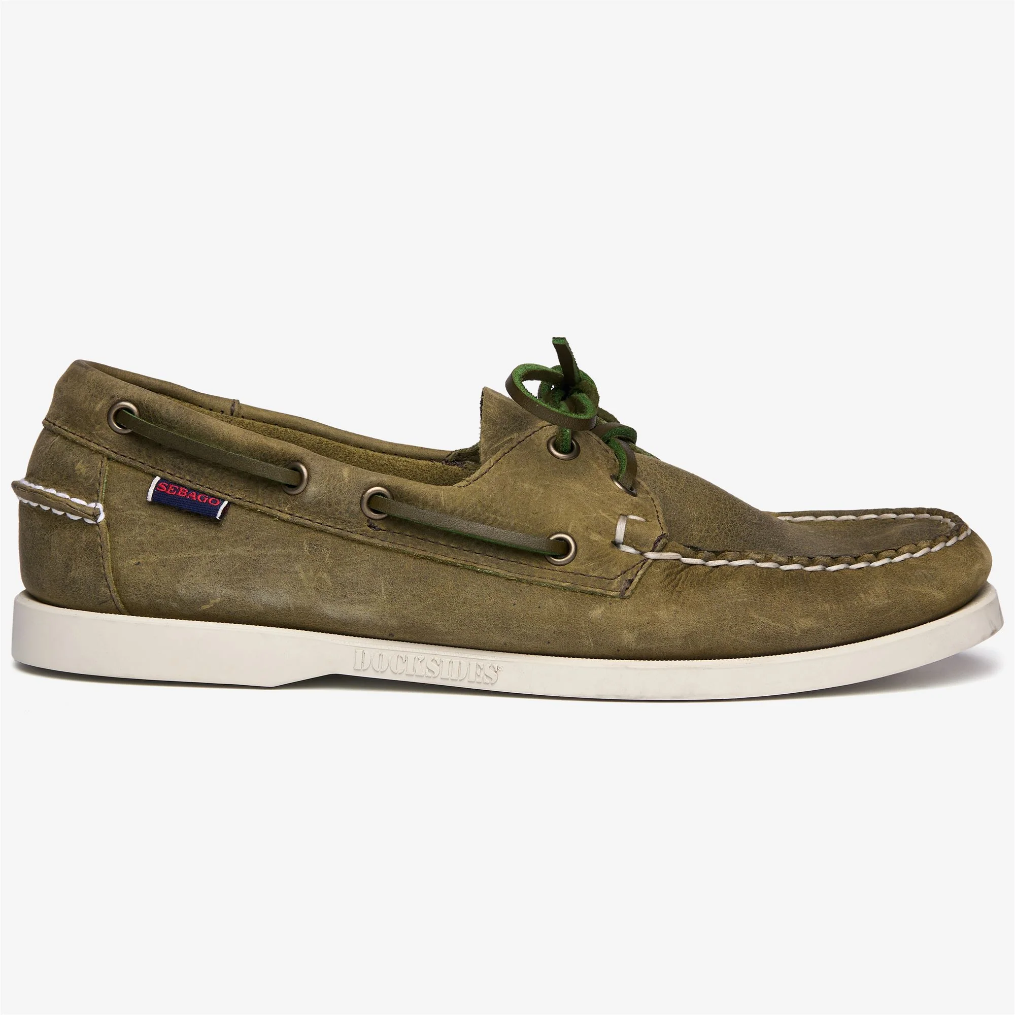 DOCKSIDES PORTLAND CRAZY H - Docksides - Mocassin - Man - GREEN MILITARY