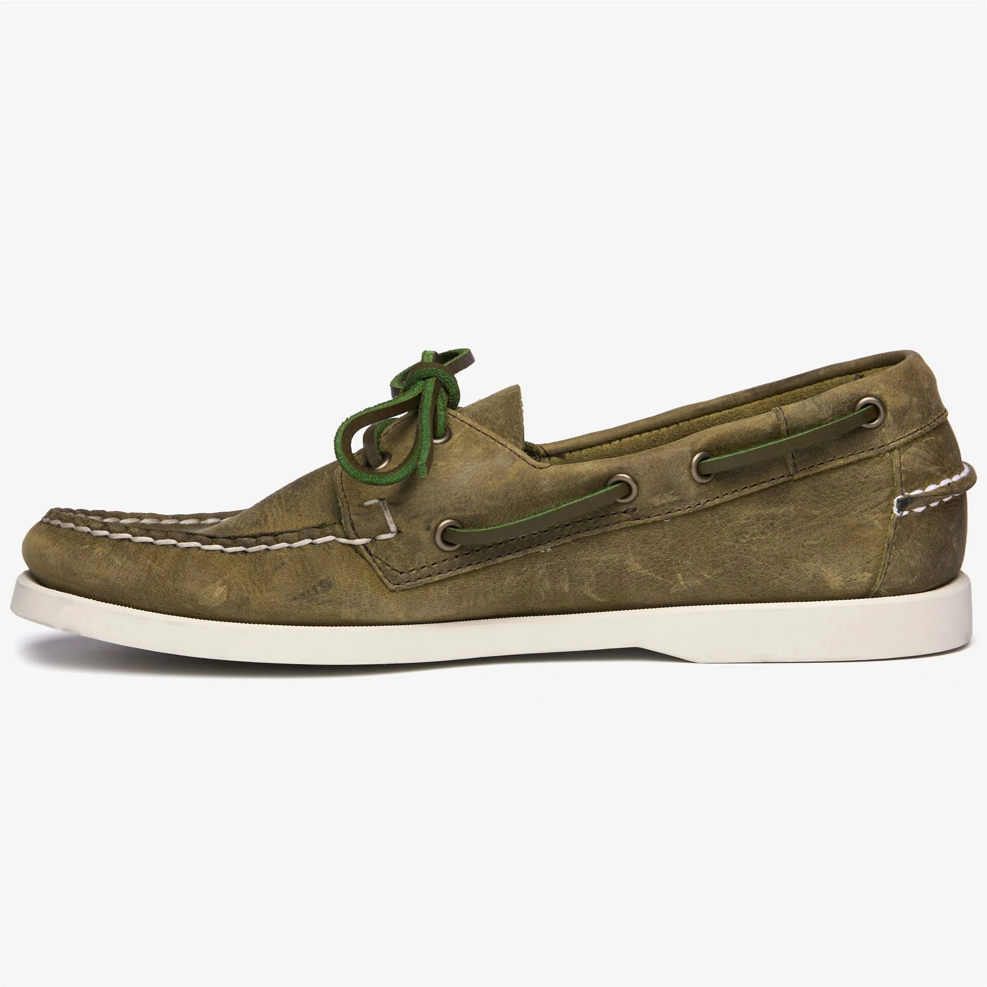 DOCKSIDES PORTLAND CRAZY H - Docksides - Mocassin - Man - GREEN MILITARY - Image 3