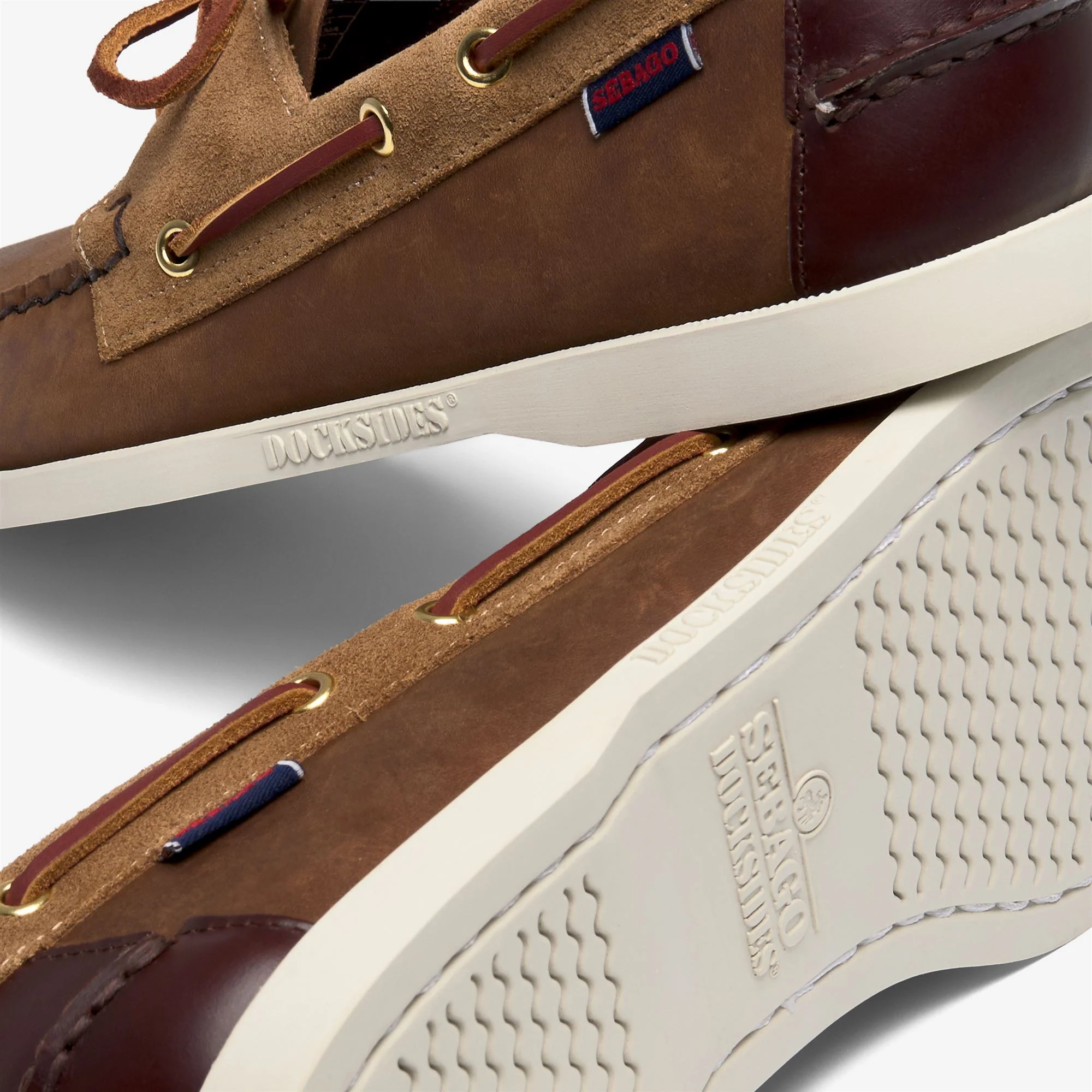 DOCKSIDES PORTLAND MIXED - Docksides - Mocassin - Man - BROWN-BROWN TAN - Image 5