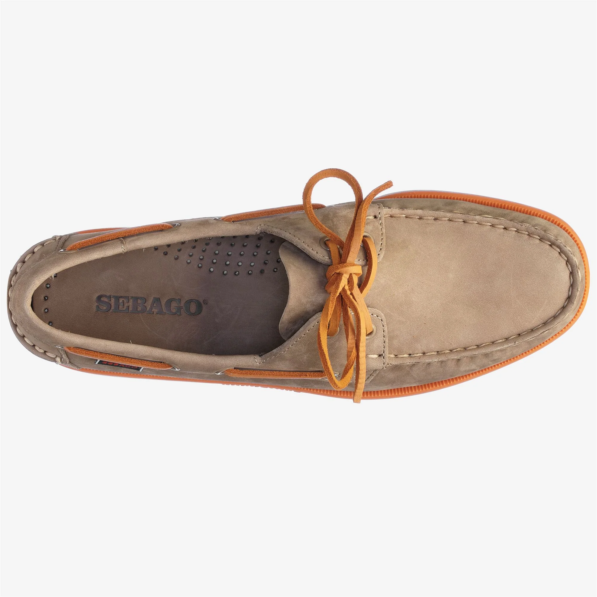 DOCKSIDES PORTLAND NUBUCK - Docksides - Mocassin - Man - BROWN TAUPE-ORANGE - Image 4