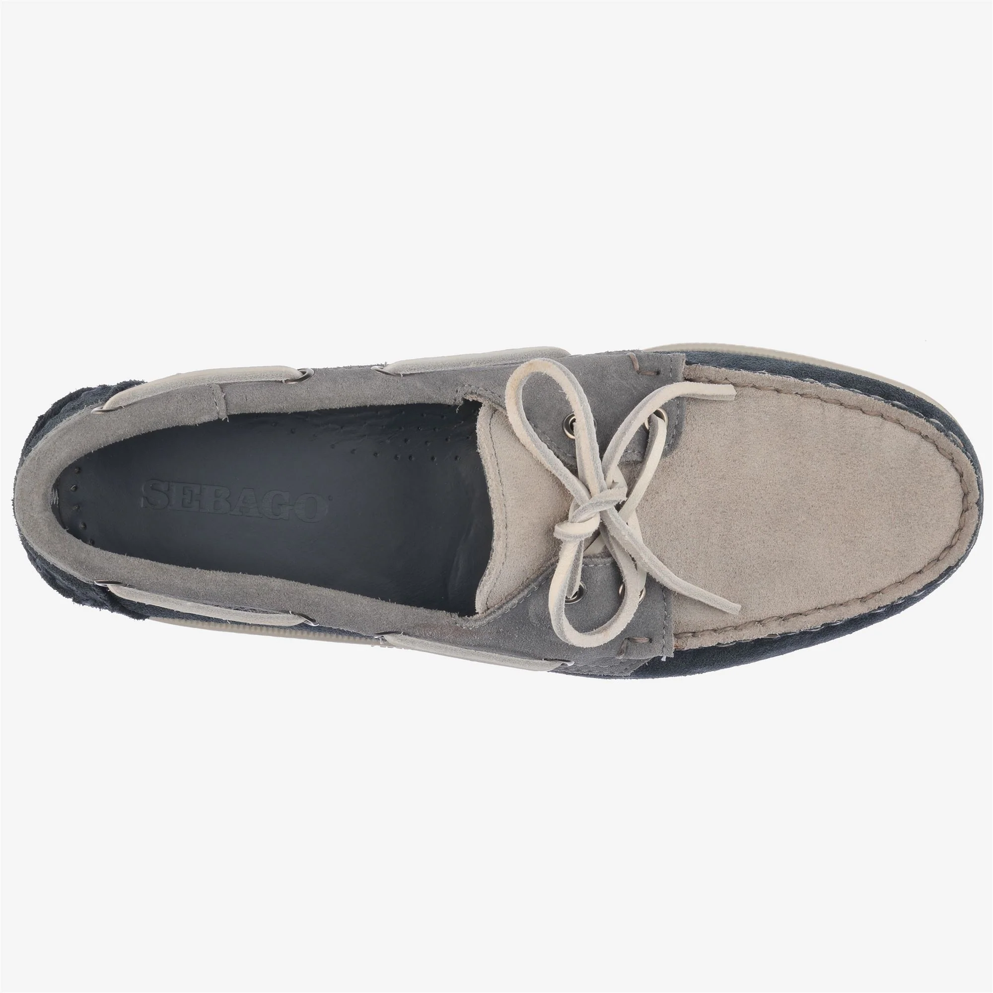 PORTLAND JIB - Docksides - Mocassin - Man - NAVY-DKGREY-MDGREY - Image 3