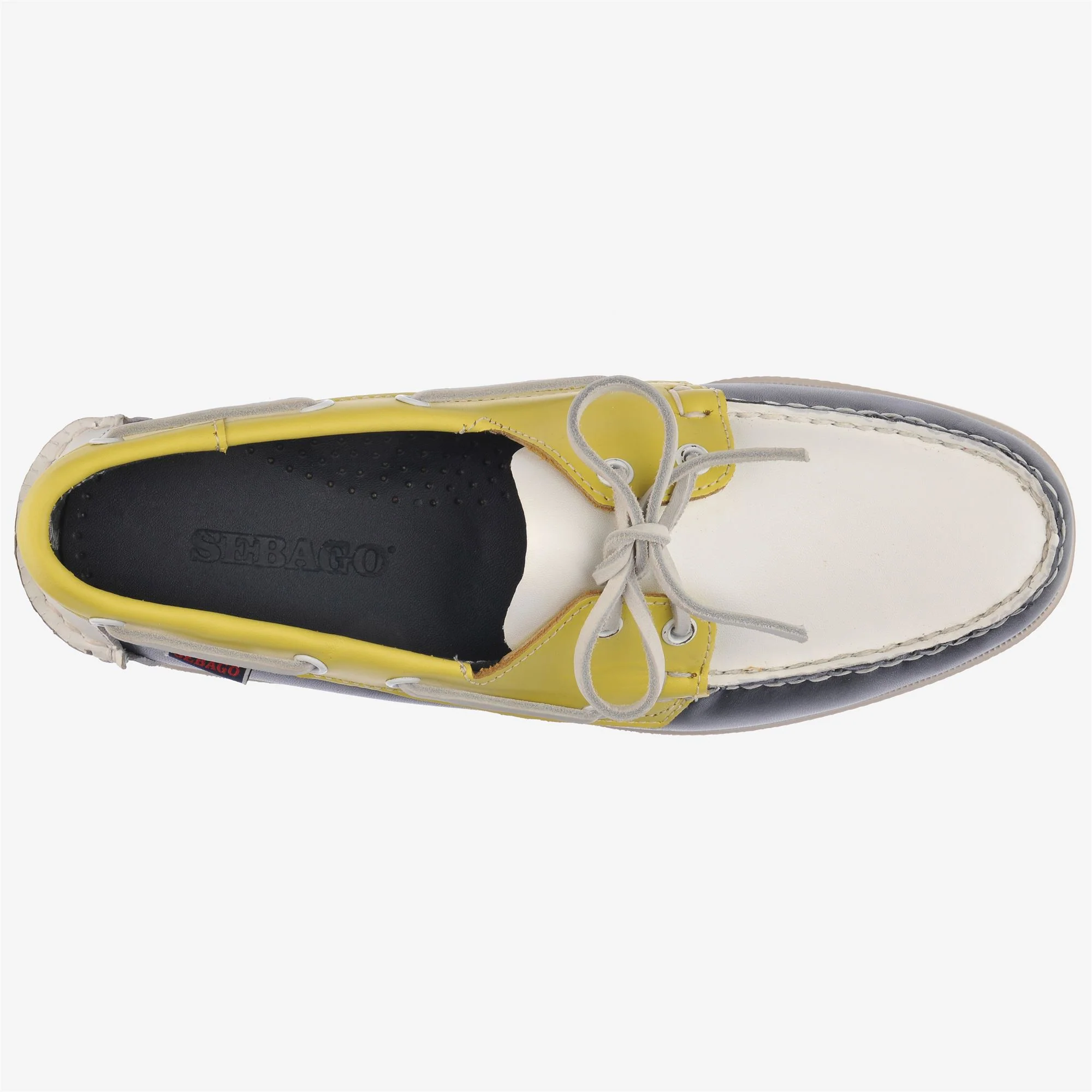 PORTLAND SPINNAKER - Docksides - Mocassin - Man - NAVY-YELLOW-WHITE - Image 4