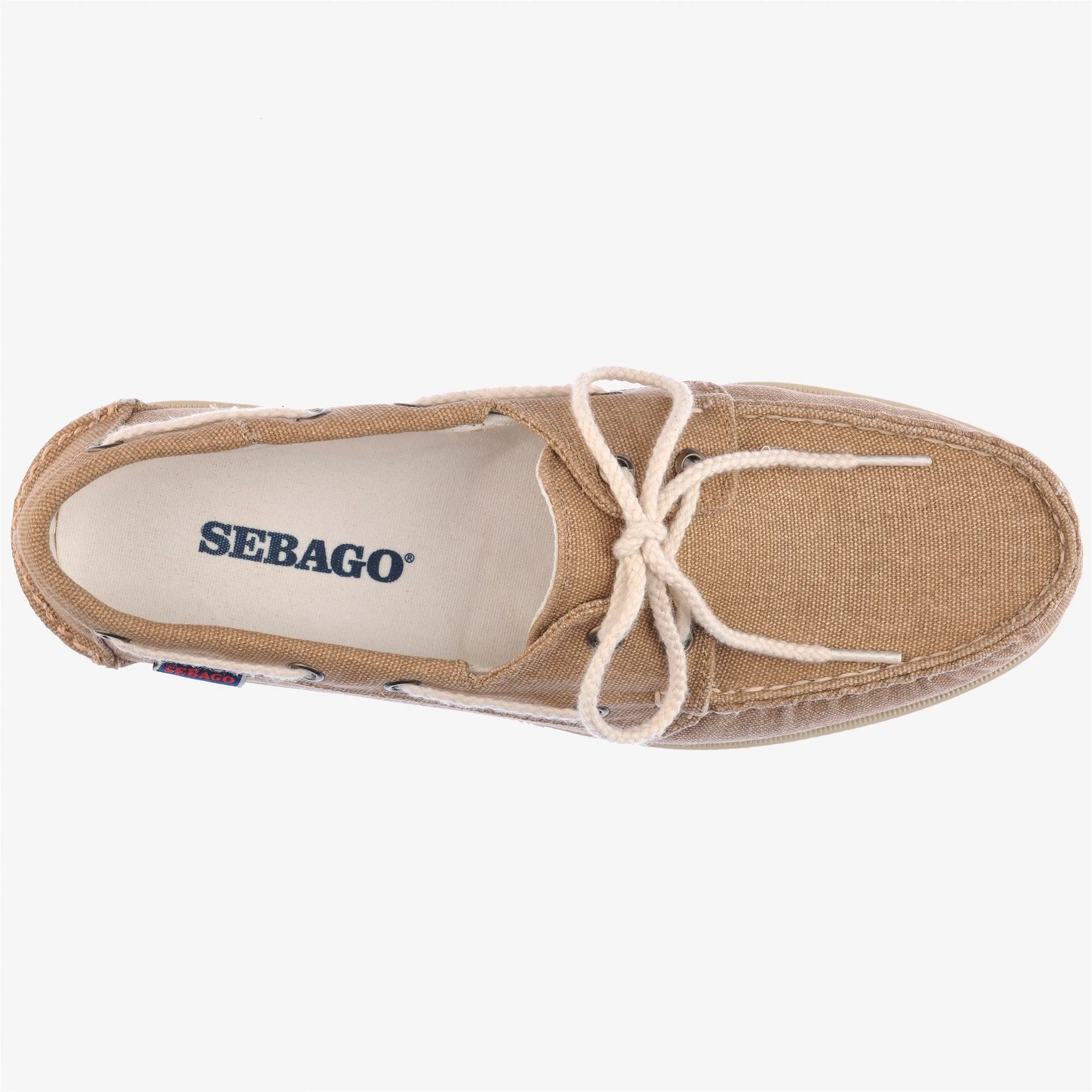 PORTLAND WASHED CANVAS - Docksides - Mocassin - Man - BEIGE CAMEL - Image 4