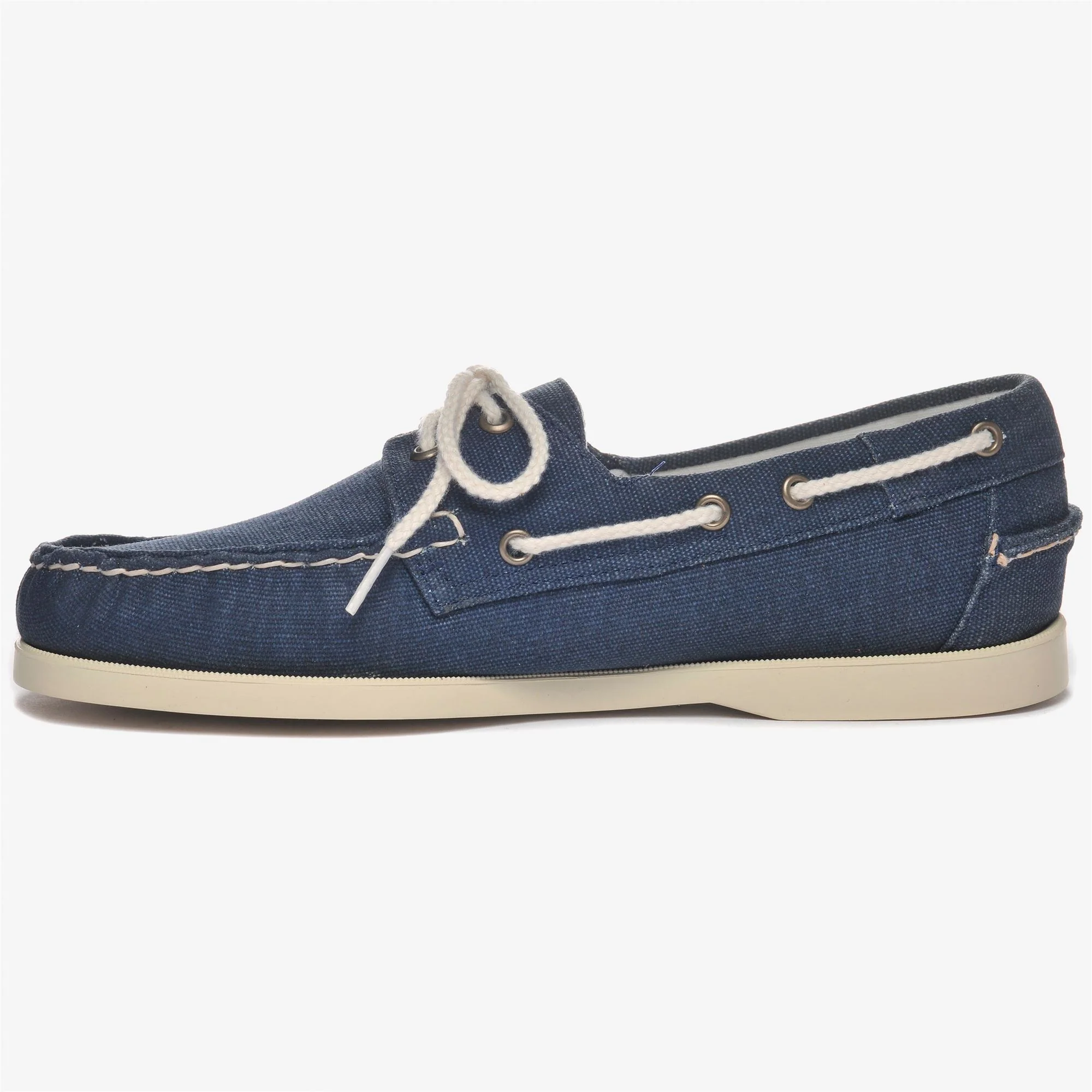 PORTLAND WASHED CANVAS - Docksides - Mocassin - Man - BLUE NAVY - Image 3