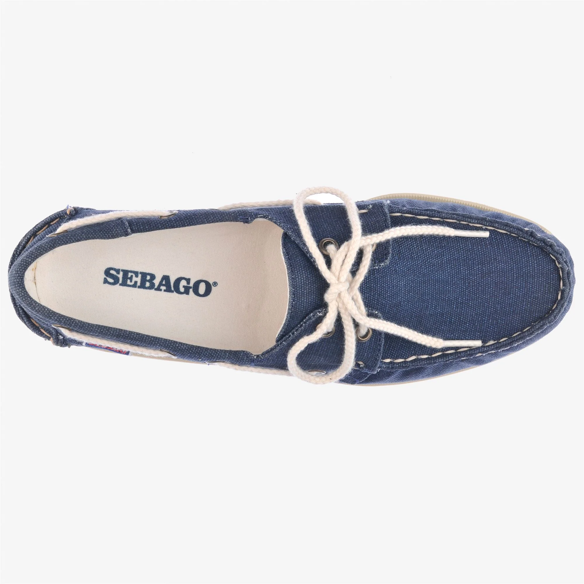 PORTLAND WASHED CANVAS - Docksides - Mocassin - Man - BLUE NAVY - Image 4