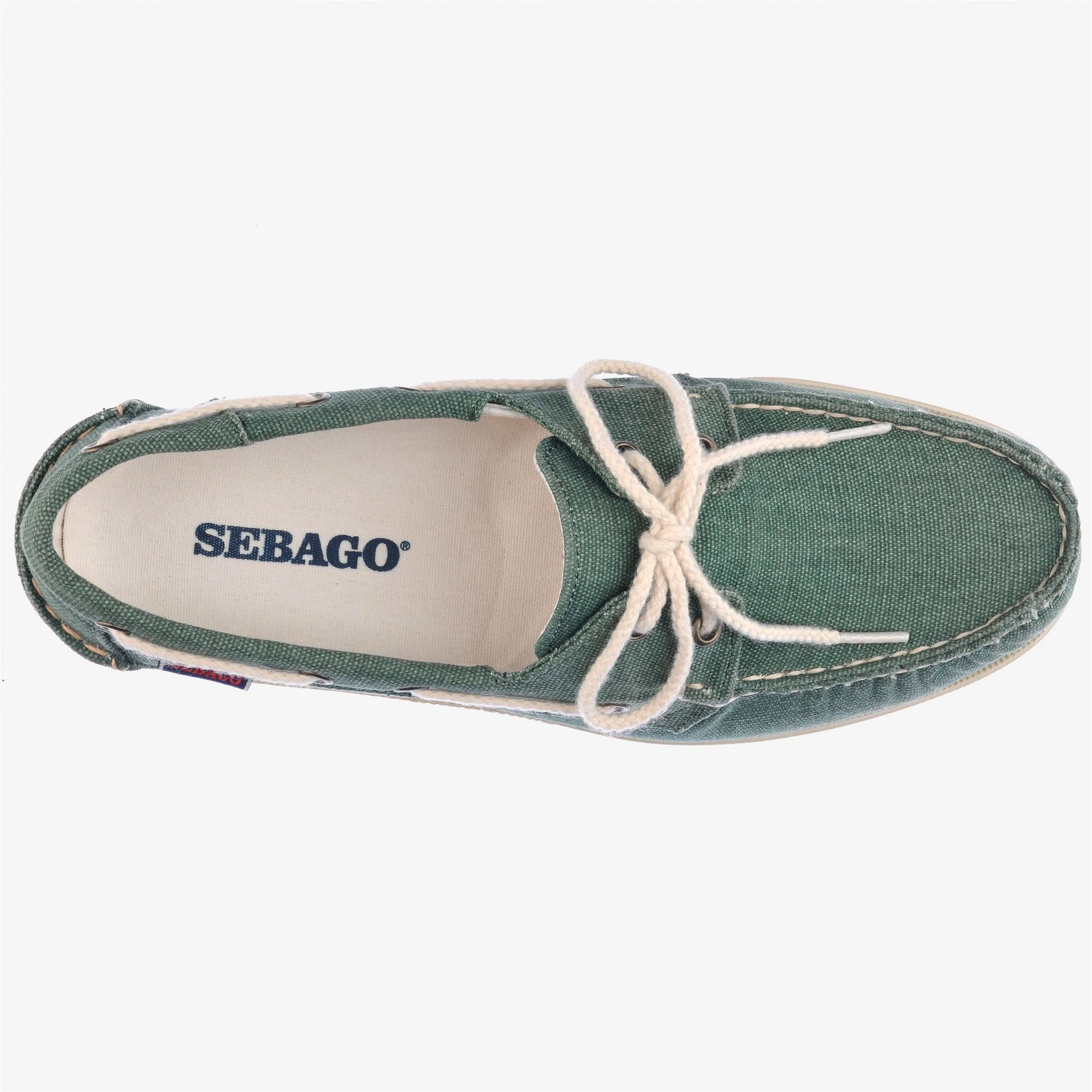 PORTLAND WASHED CANVAS - Docksides - Mocassin - Man - GREEN MILITARY - Image 4