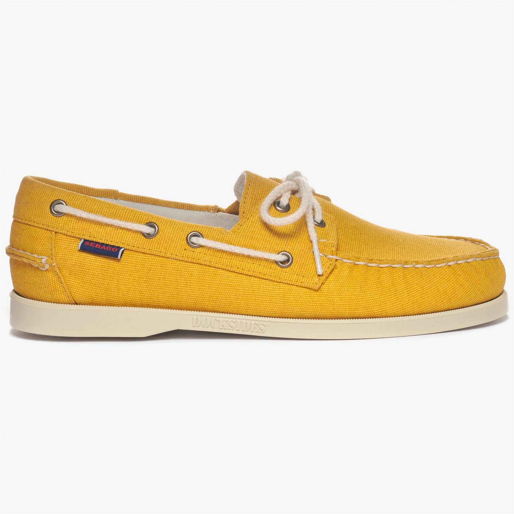 PORTLAND WASHED CANVAS - Docksides - Mocassin - Man - YELLOW MUSTARD