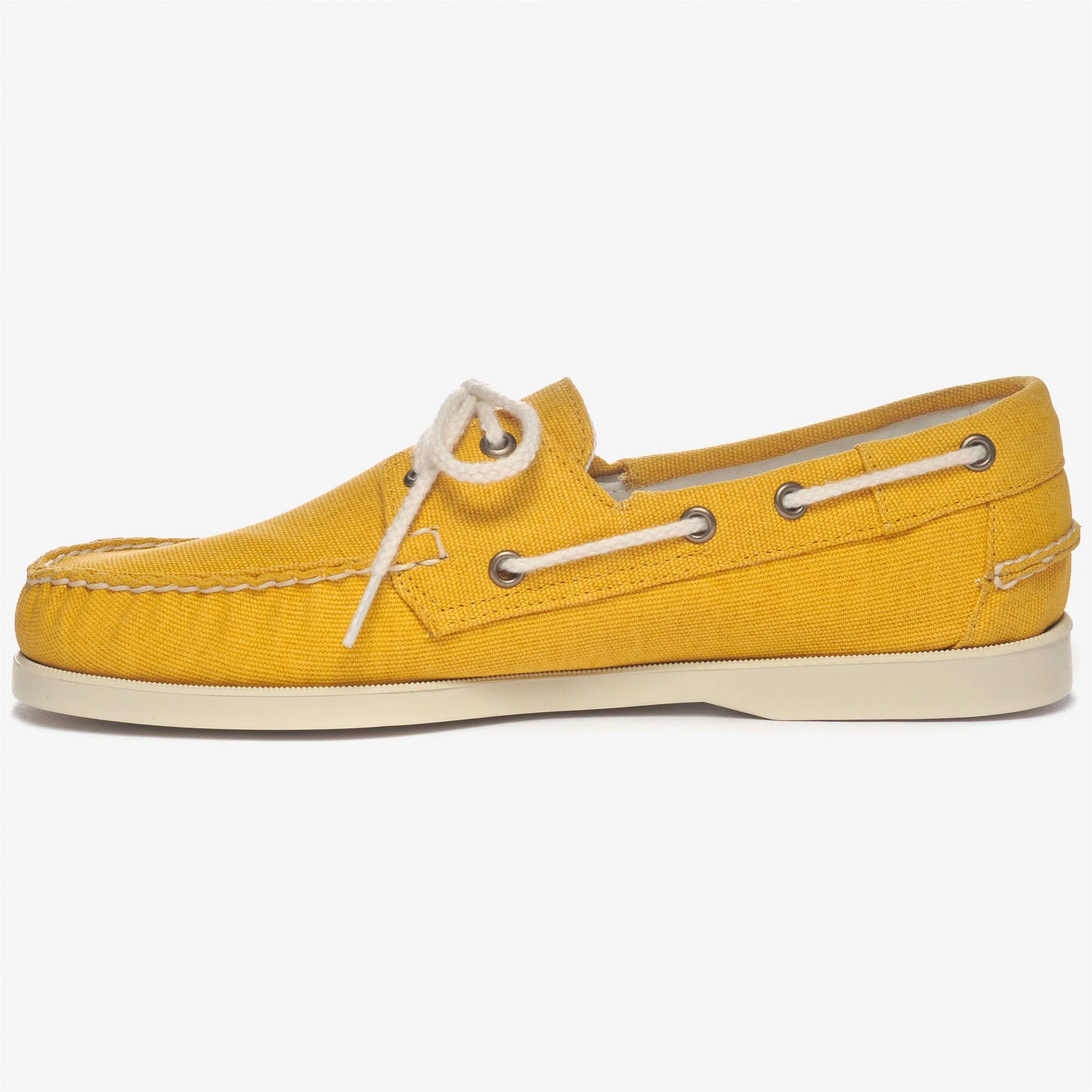 PORTLAND WASHED CANVAS - Docksides - Mocassin - Man - YELLOW MUSTARD - Image 3