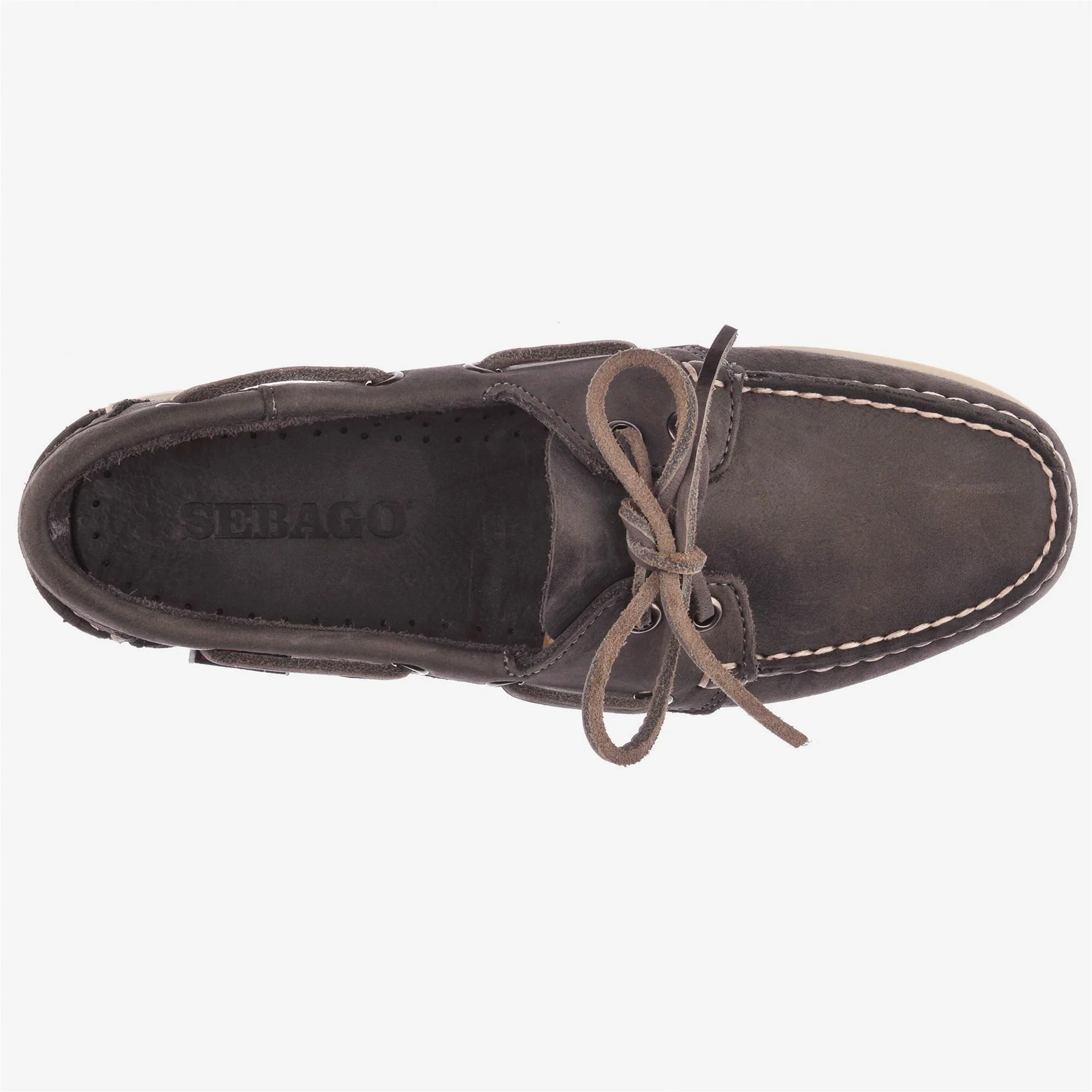 DOCKSIDES PORTLAND CRAZY H WOMAN - Docksides - Mocassin - Woman - DK GREY - Image 4