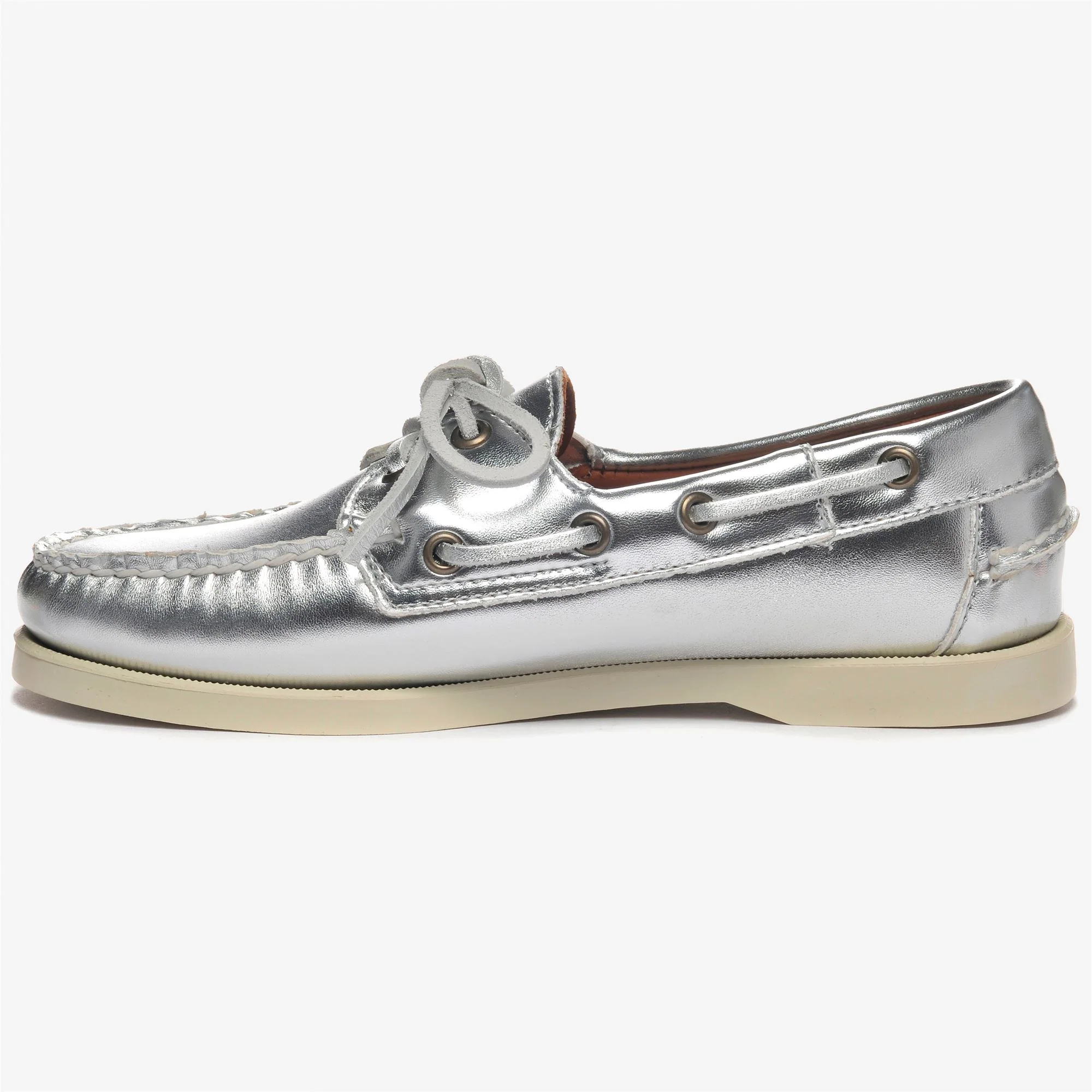 DOCKSIDES PORTLAND MET WOMAN - Docksides - Mocassin - Woman - SILVER - Image 3