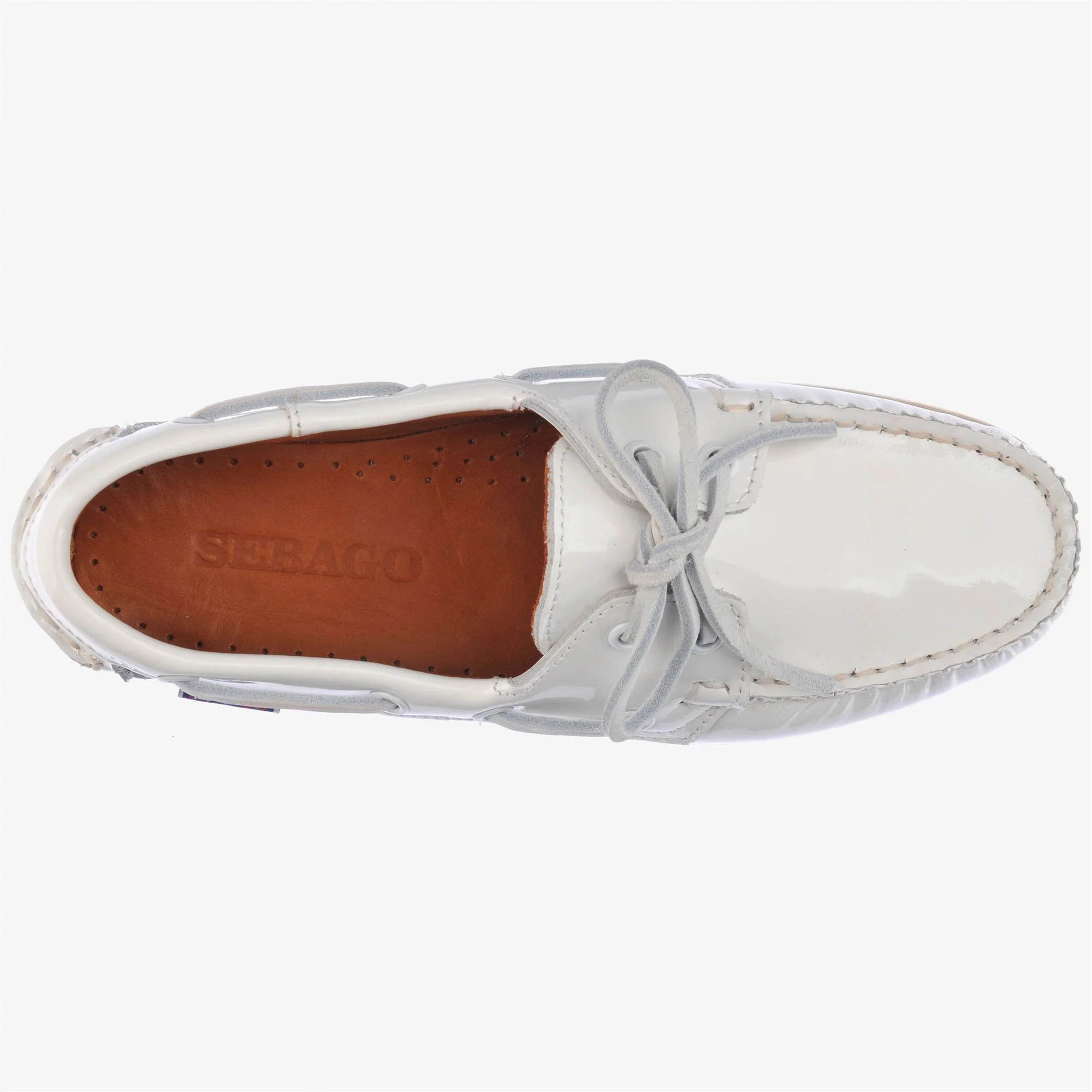 DOCKSIDES PORTLAND PATENT LEATHER W - Docksides - Mocassin - Woman - WHITE - Image 4