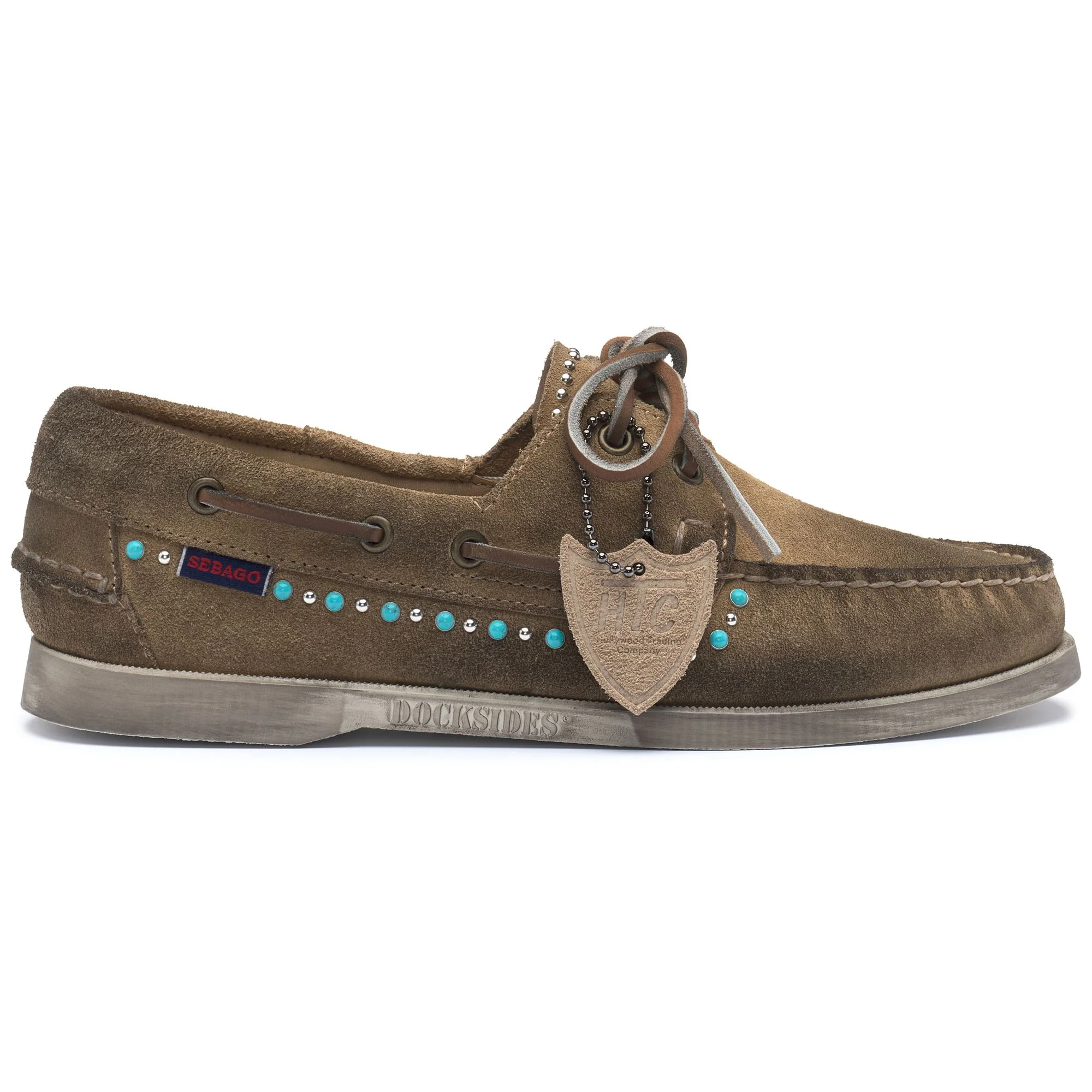 PORTLAND FLESH OUT HTC STUDS WOMAN - Docksides - Mocassin - Woman - BEIGE-SILVER