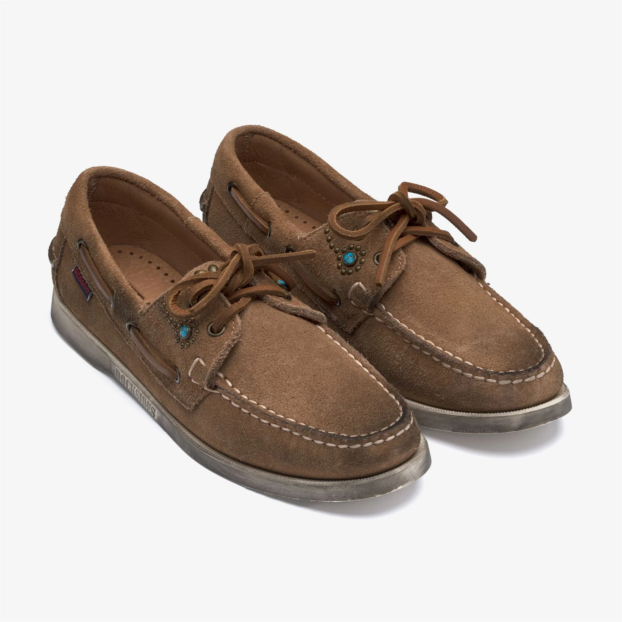 PORTLAND FLESH OUT HTC STUDS WOMAN - Docksides - Mocassin - Woman - BROWN COGNAC-ANTIQUE BRASS - Image 2