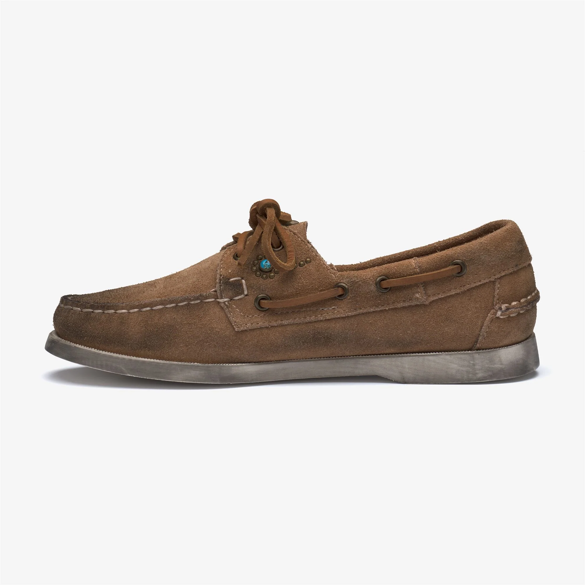 PORTLAND FLESH OUT HTC STUDS WOMAN - Docksides - Mocassin - Woman - BROWN COGNAC-ANTIQUE BRASS - Image 3
