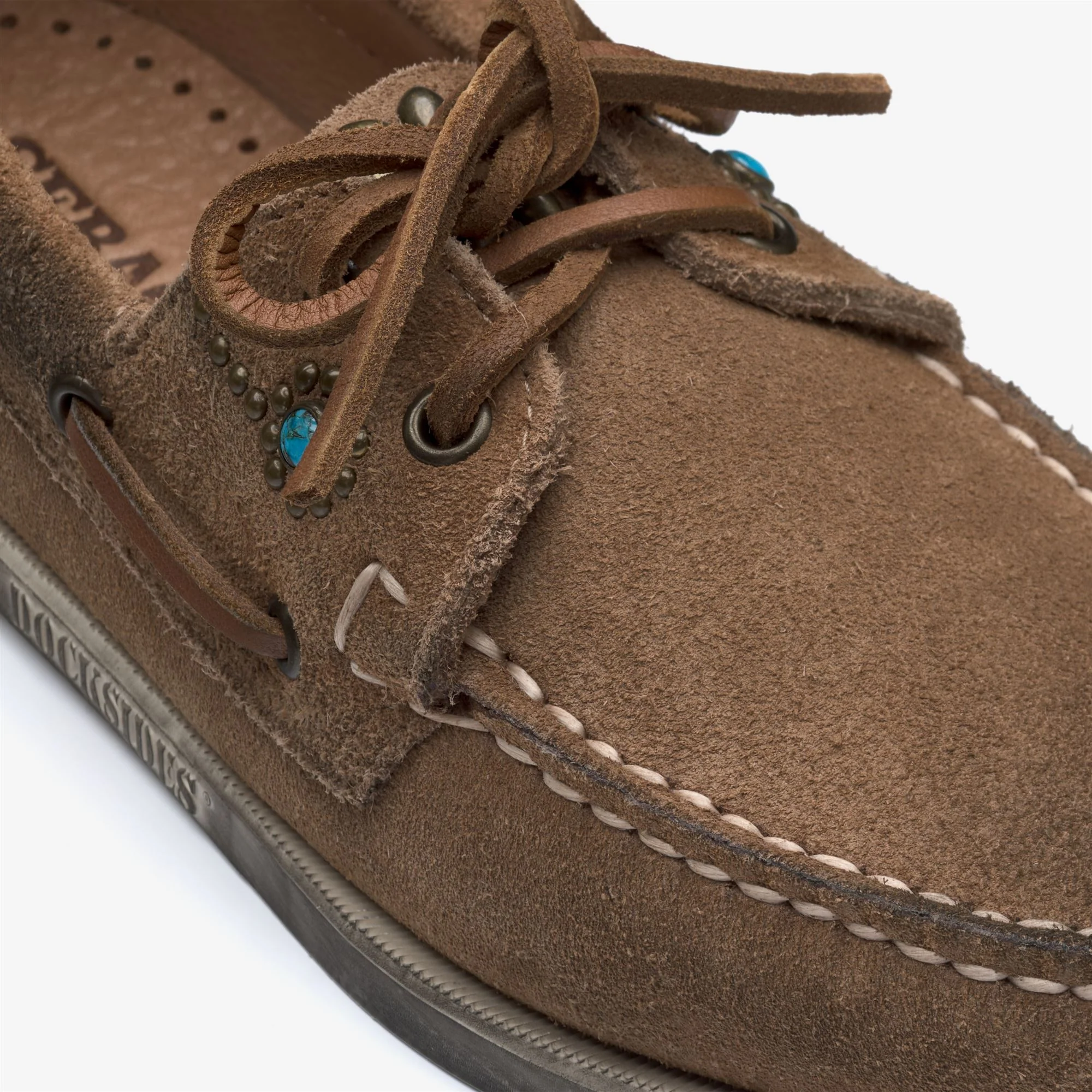 PORTLAND FLESH OUT HTC STUDS WOMAN - Docksides - Mocassin - Woman - BROWN COGNAC-ANTIQUE BRASS - Image 6