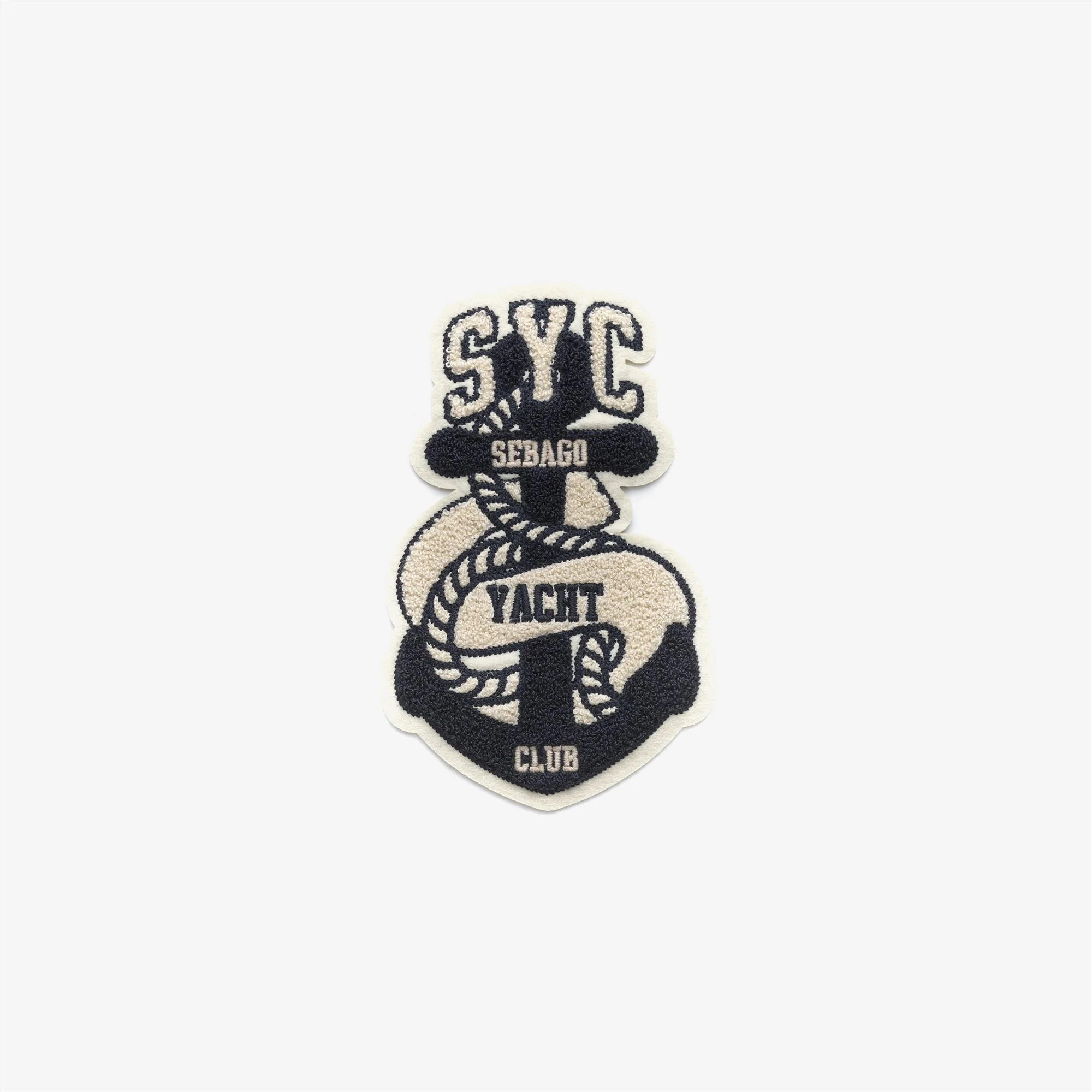 SYC ANCHOR - EXTERNAL DECORATION - PATCH - Unisex - OFF WHITE- BLUE MARINE