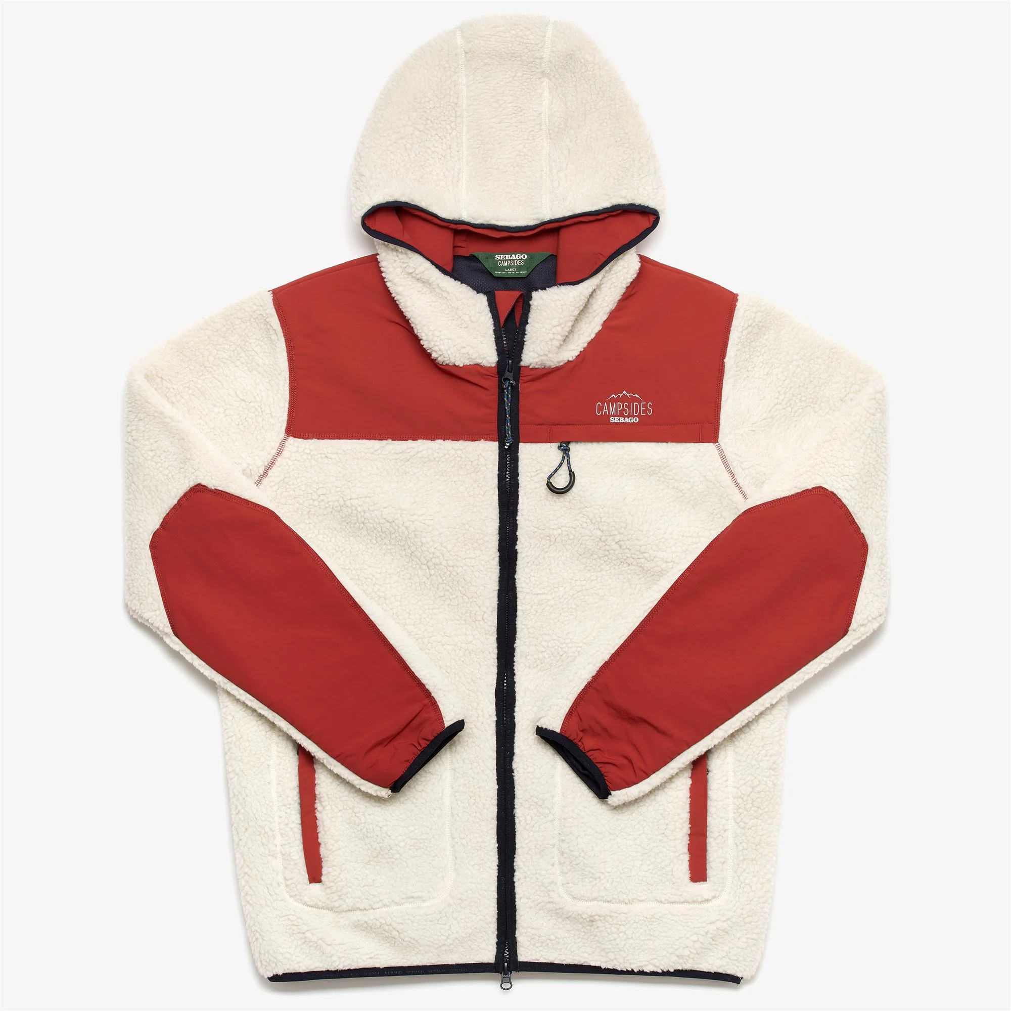 AUBURN - Fleece - Jumper - Man - WHITE NATURAL-RED-BLUE