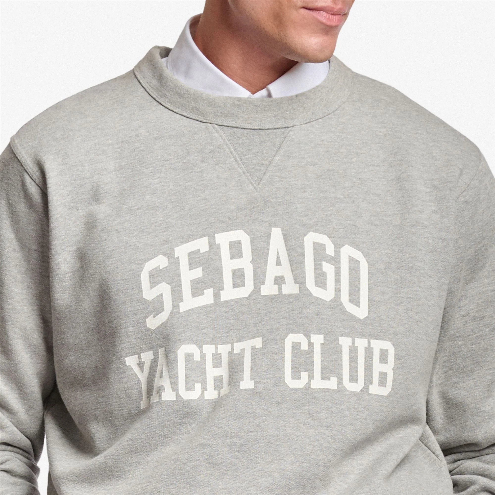 BOOTHBAY - Fleece - Crewneck - Man - GREY MELANGE-WHITE - Image 4
