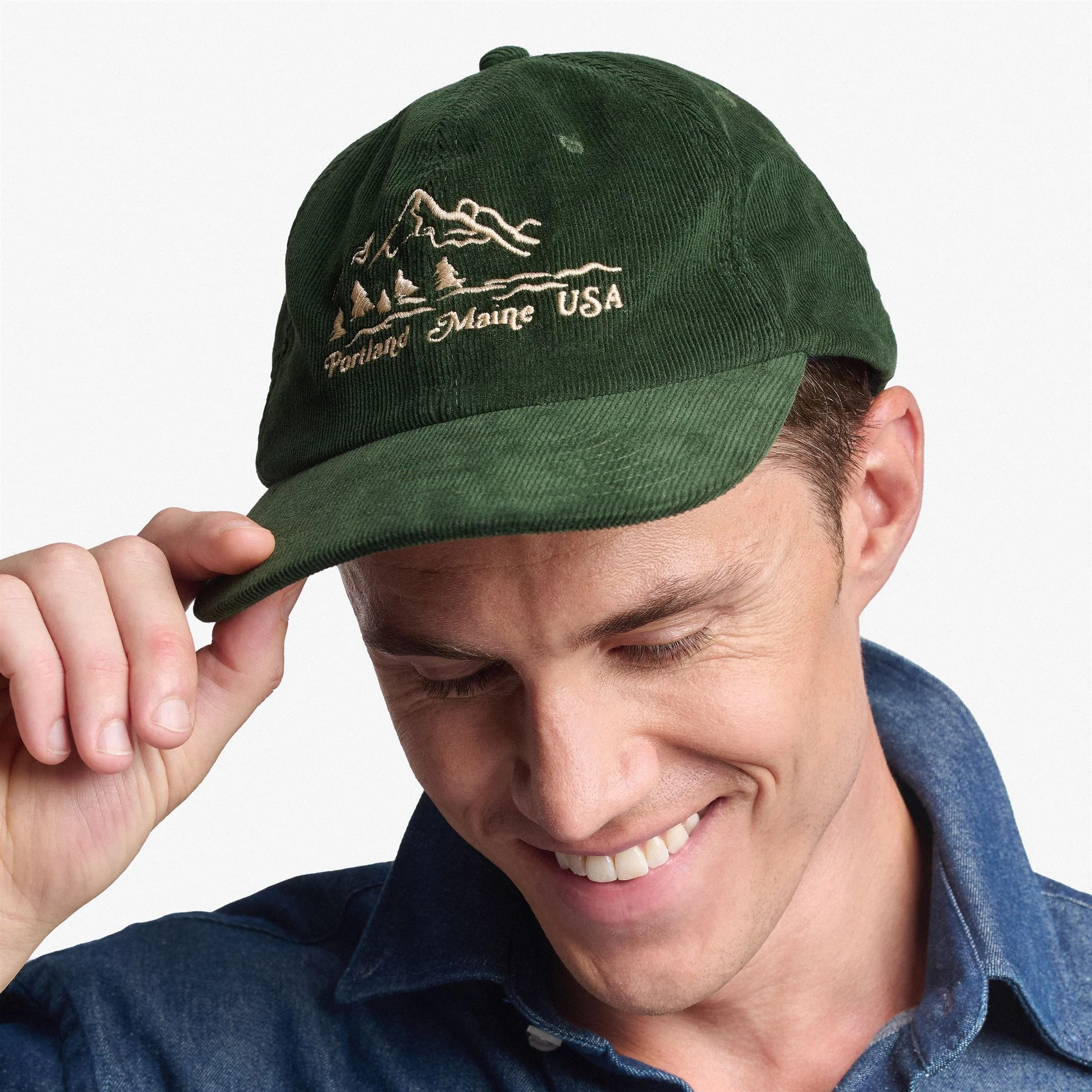 CONNOR CORDUROY - Headwear - Cap - Unisex - GREEN OLIVE MOUNTAIN - Image 6
