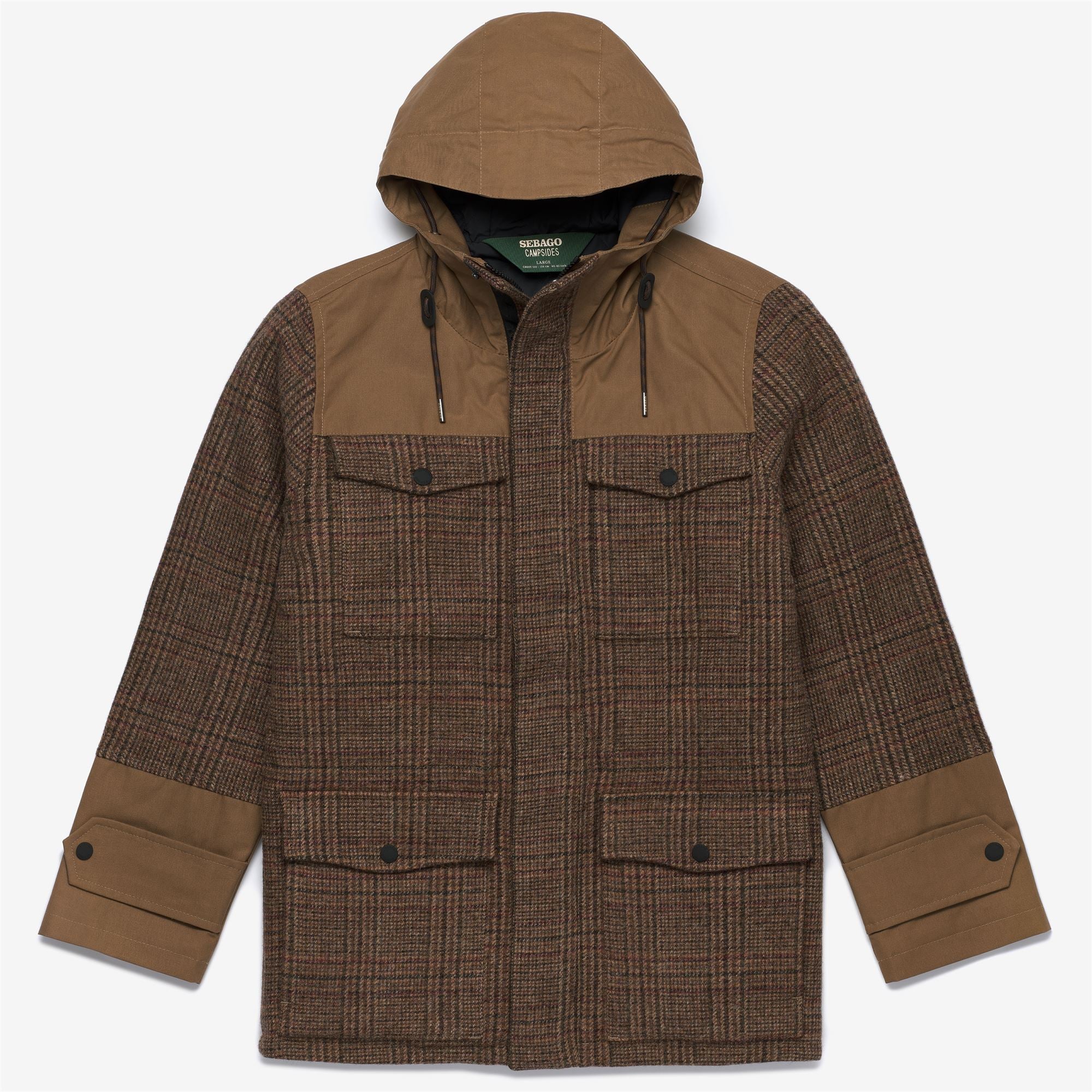 ALLAGASH TWEED - Jackets - 3/4 LENGTH - Unisex - BEIGE-BROWN TWEED