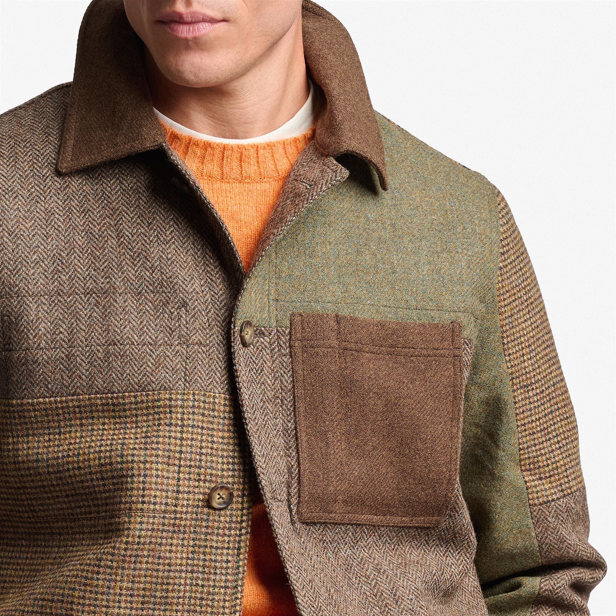 DORR PATCHWORK - Jackets - Jacket - Unisex - BROWN MULTICOLOR CHECK - Image 6