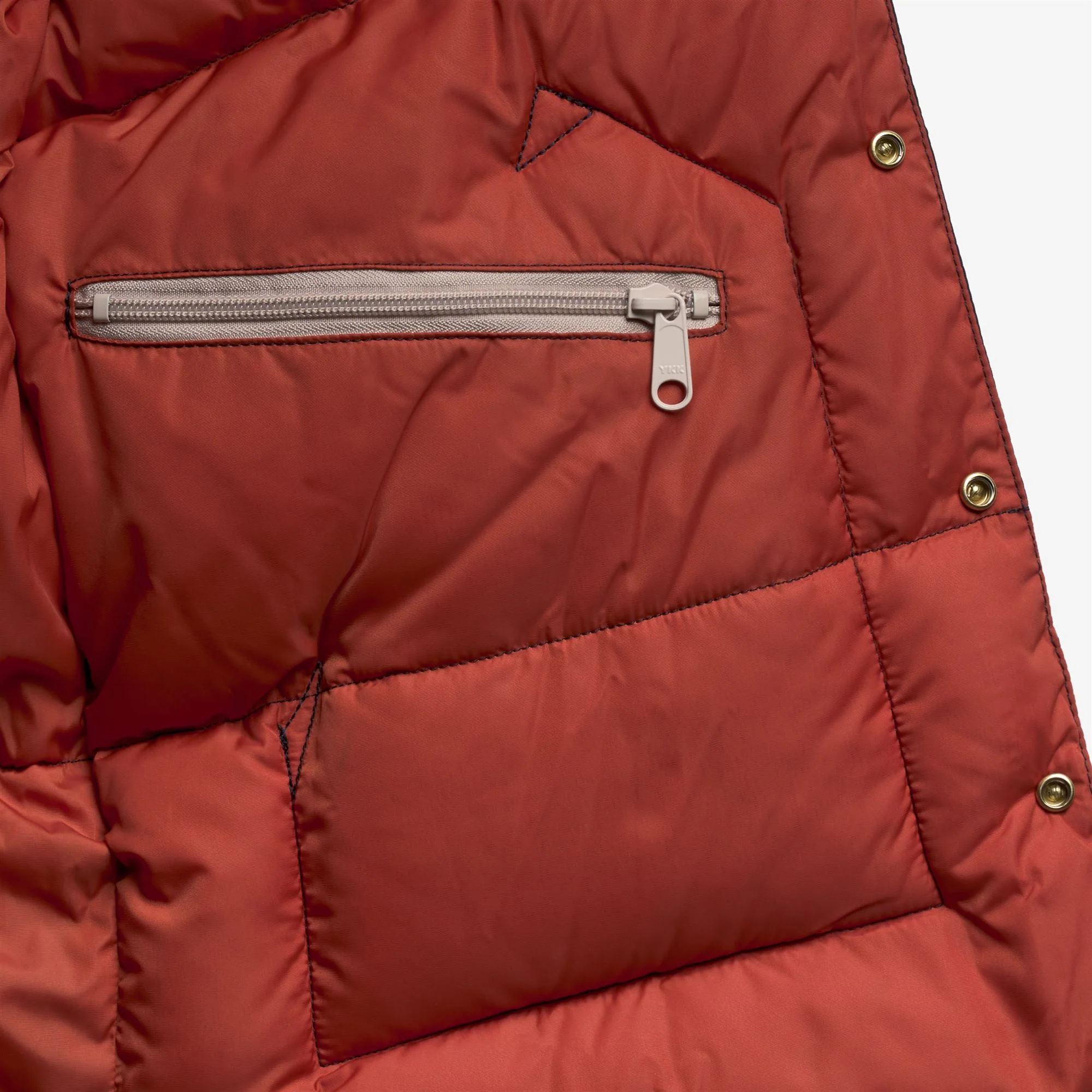 DOWN VEST - Jackets - Vest - Unisex - DK NAVY-ORANGE BRICK - Image 3