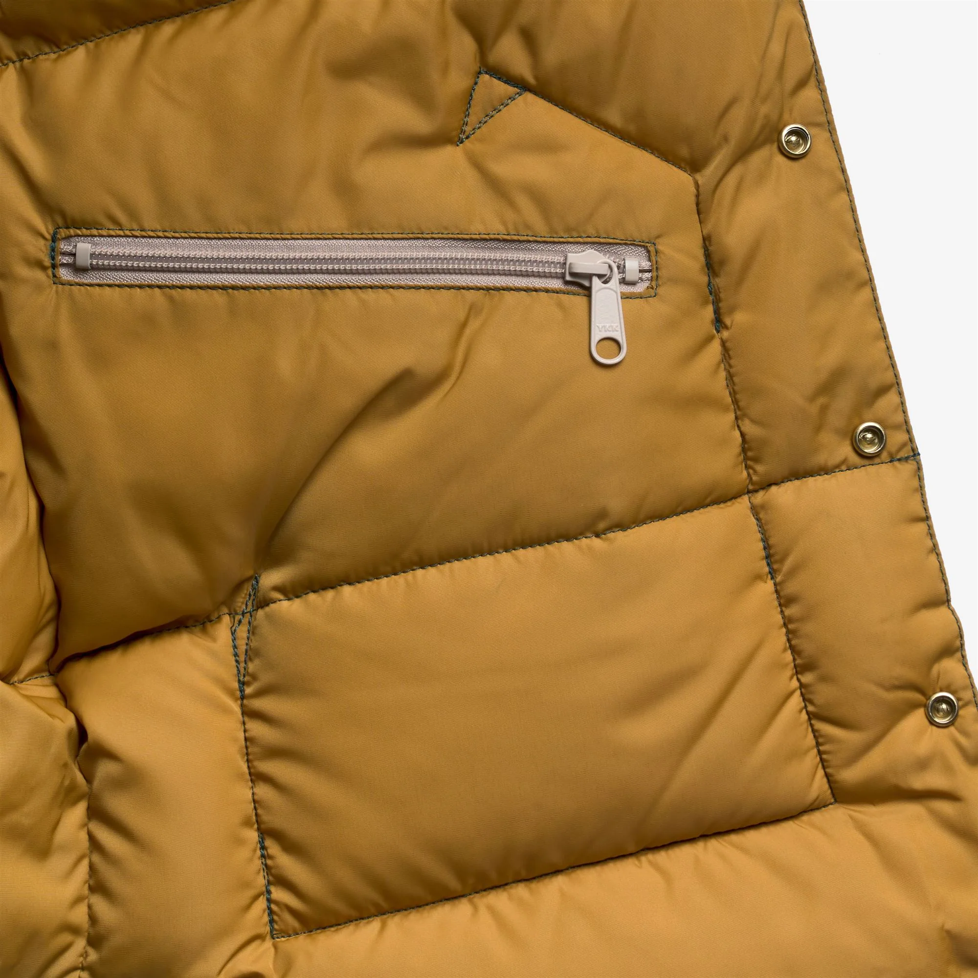DOWN VEST - Jackets - Vest - Unisex - PINE GREEN- MASTARD YELLOW - Image 3