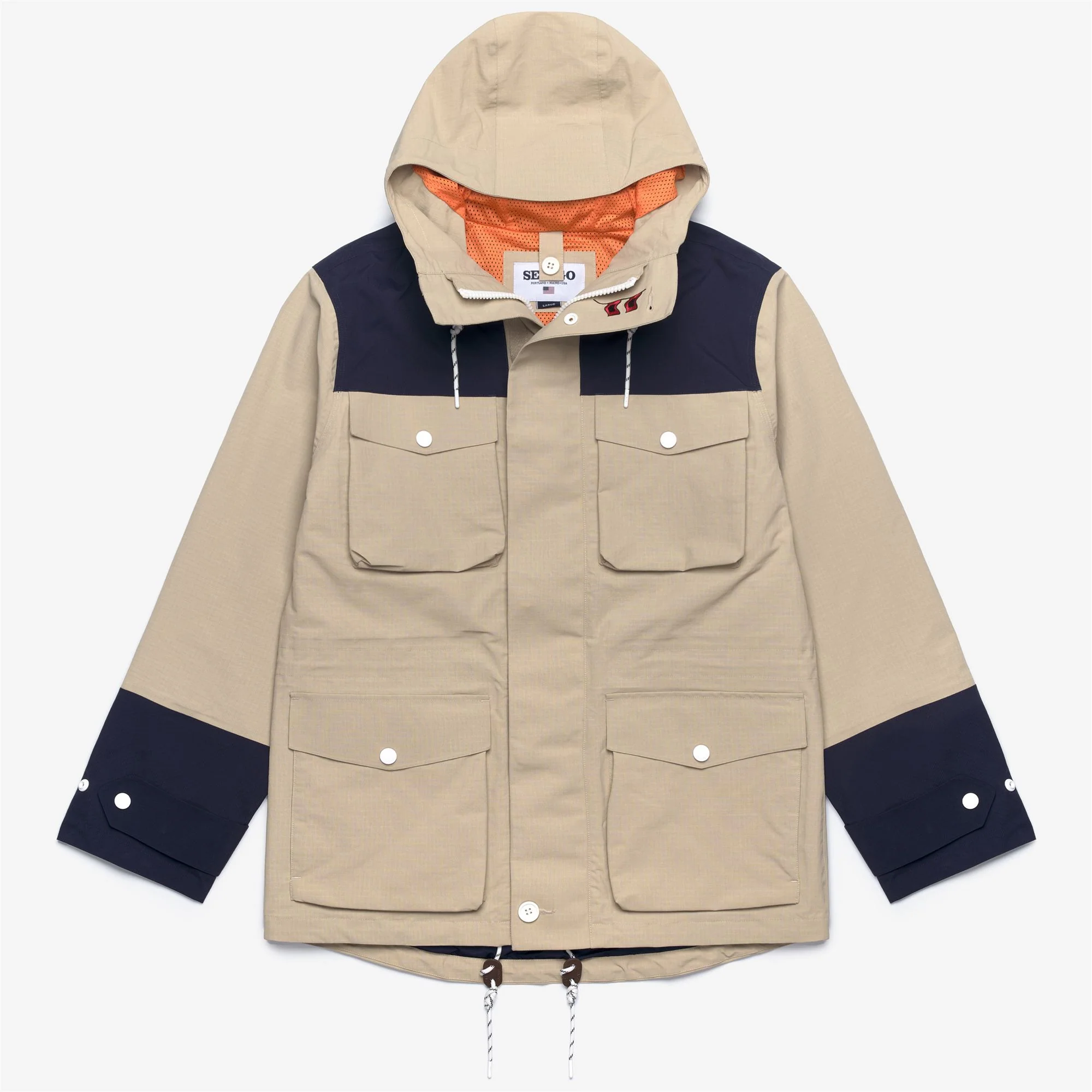 HURRICANE DIAZ - Jackets - Jacket - Unisex - BEIGE-NAVY-ORANGE