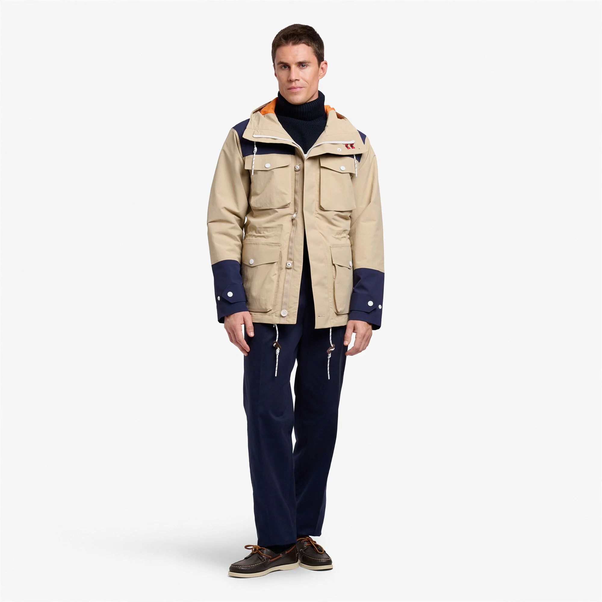HURRICANE DIAZ - Jackets - Jacket - Unisex - BEIGE-NAVY-ORANGE - Image 3