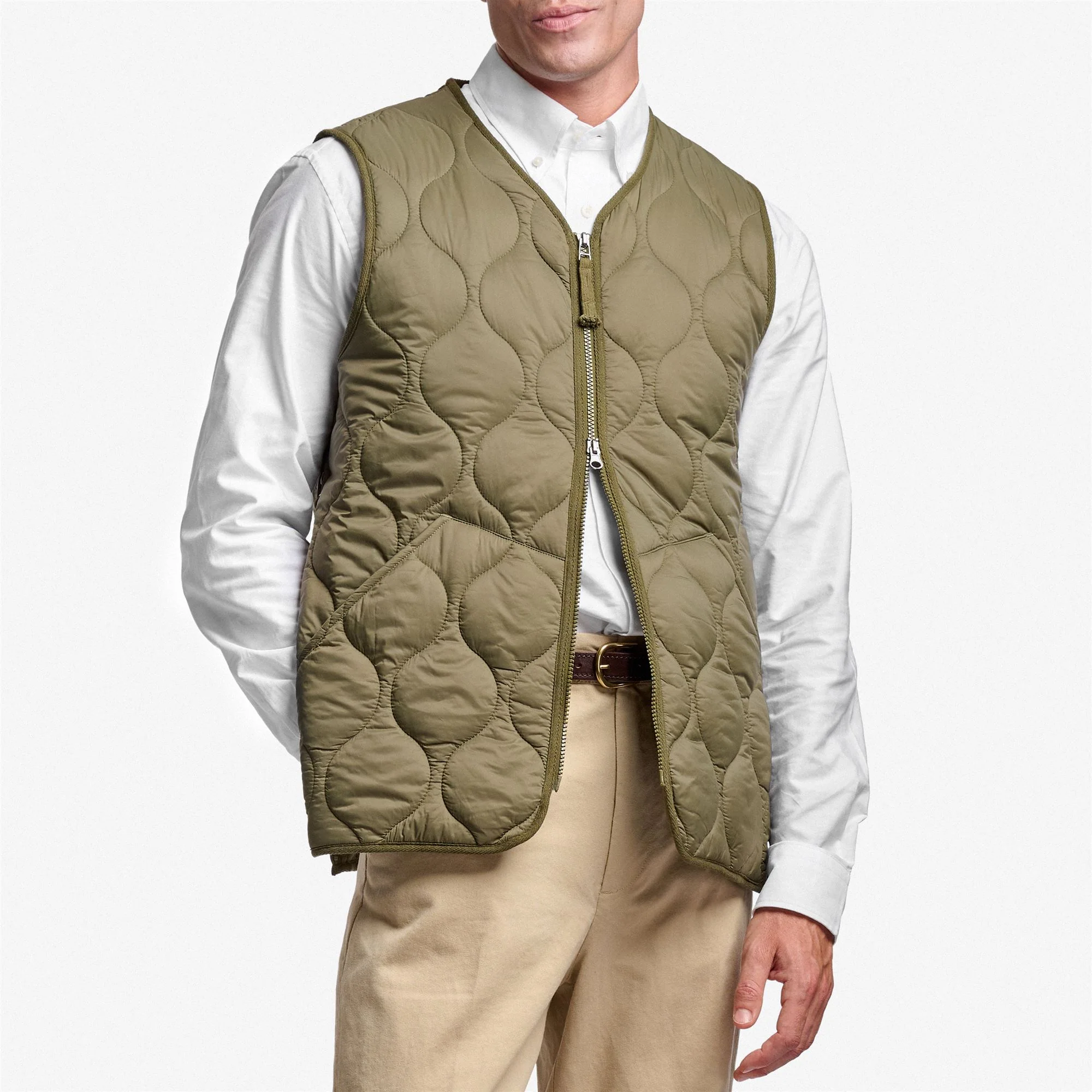 PLYMOUTH - Jackets - Vest - Unisex - GREEN BURNT - Image 3