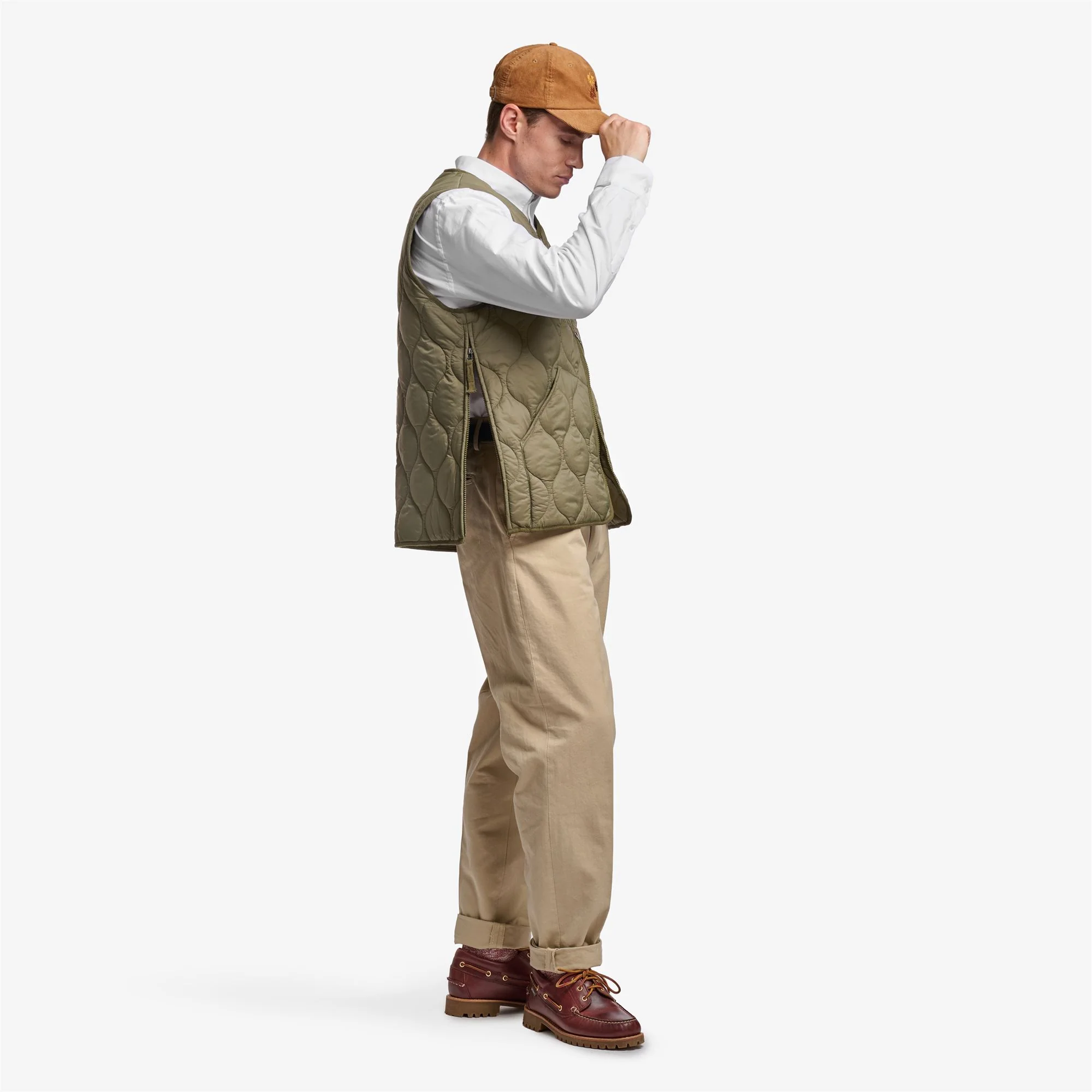 PLYMOUTH - Jackets - Vest - Unisex - GREEN BURNT - Image 4