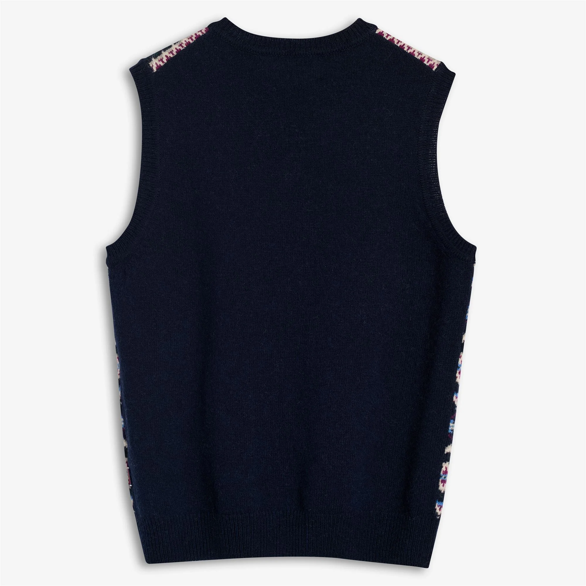STOW - KNITWEAR - Vest - Unisex - NAVY FANCY JACQUARD - Image 2