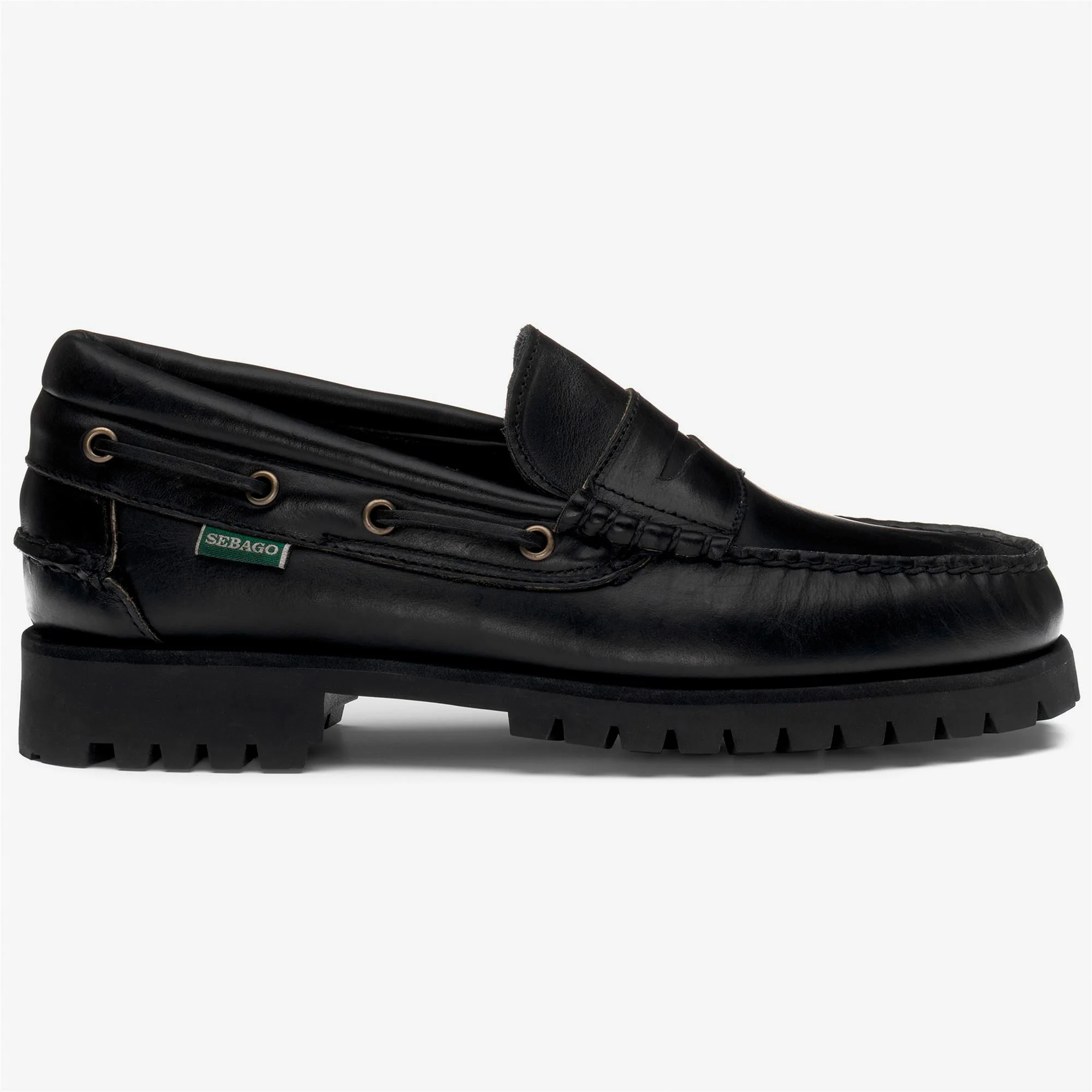 ACADIA MOCCASIN - Docksides - Moccasin - Man - TOTAL BLACK