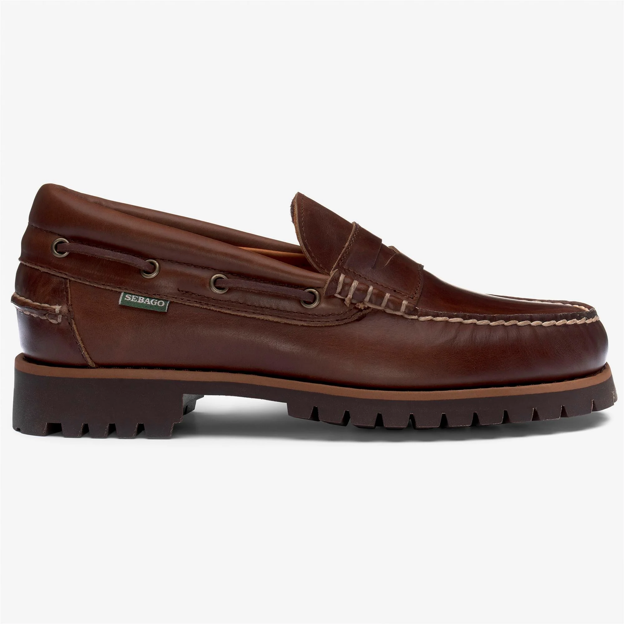 ACADIA MOCCASIN - Docksides - Moccasin - Man - TOTAL DK BROWN