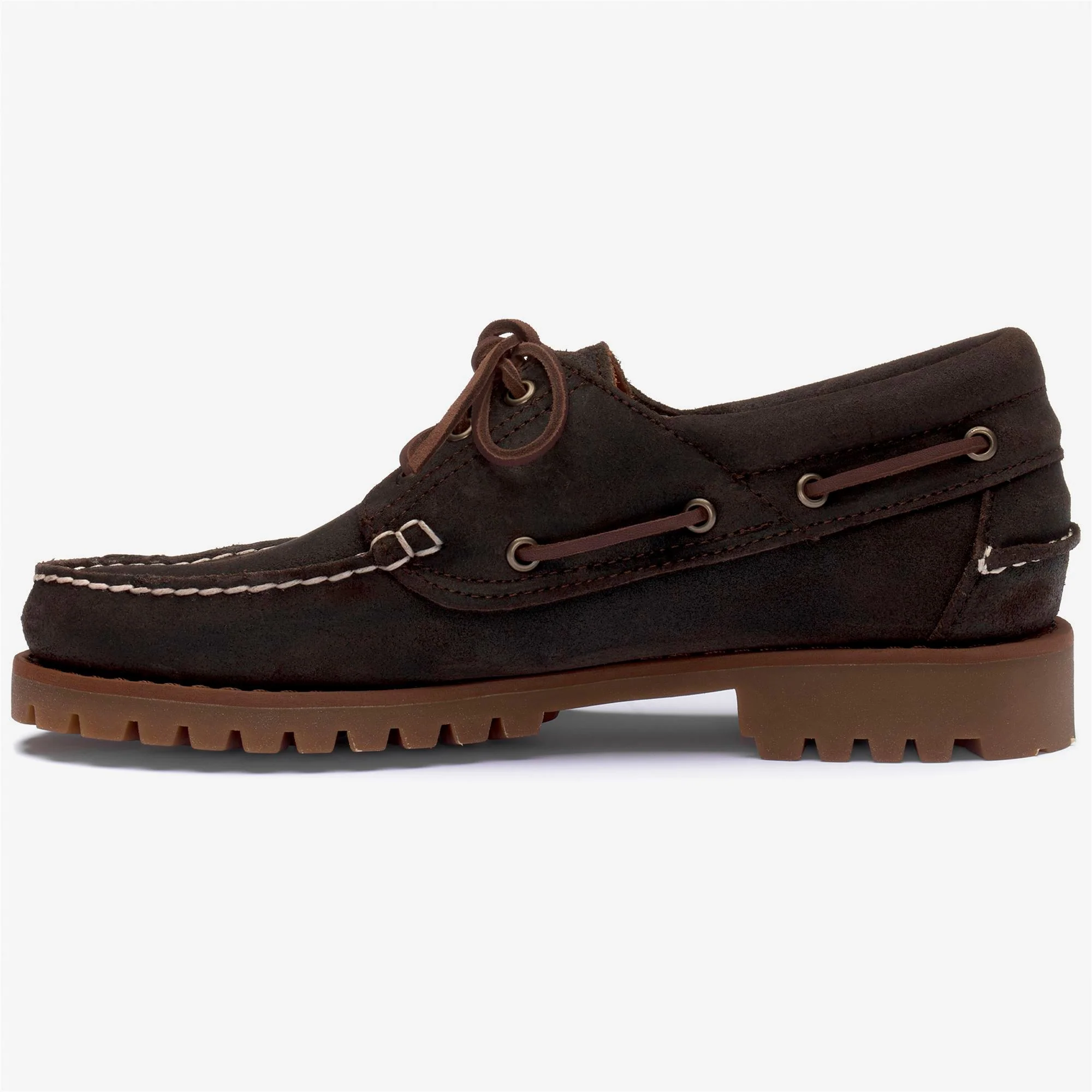ACADIA SUEDE WAXED - Docksides - Moccasin - Man - DK BROWN - Image 3