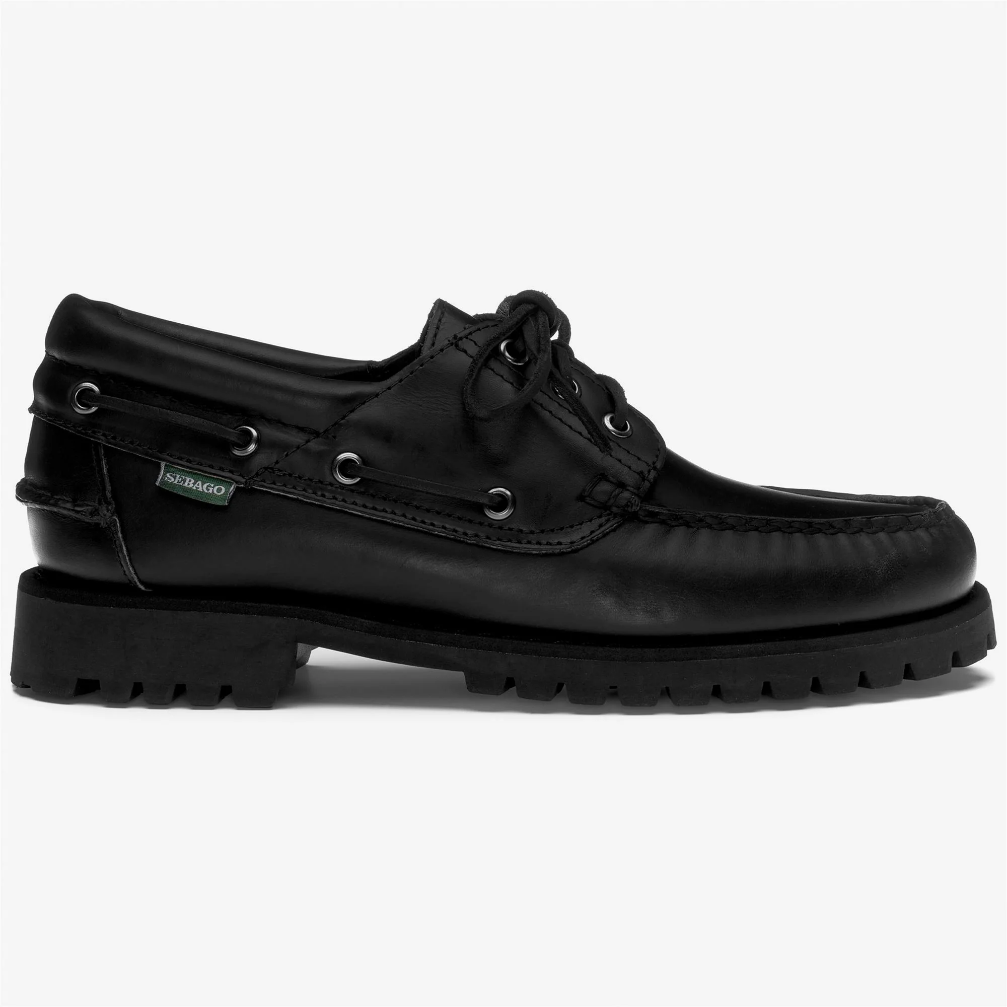 ACADIA WAXY - Docksides - Moccasin - Man - TOTAL BLACK