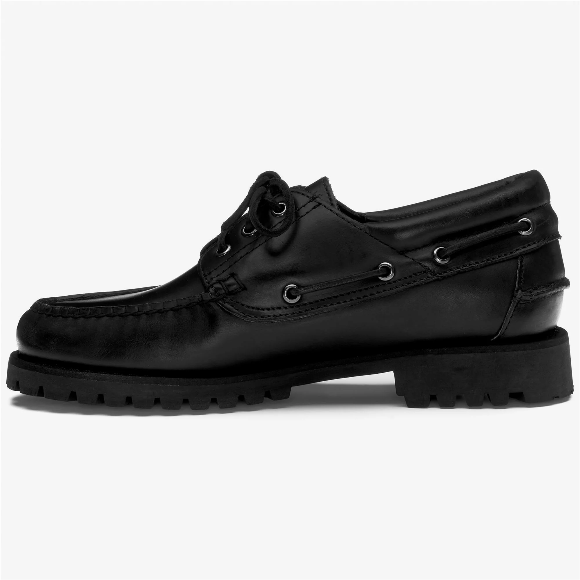 ACADIA WAXY - Docksides - Moccasin - Man - TOTAL BLACK - Image 3