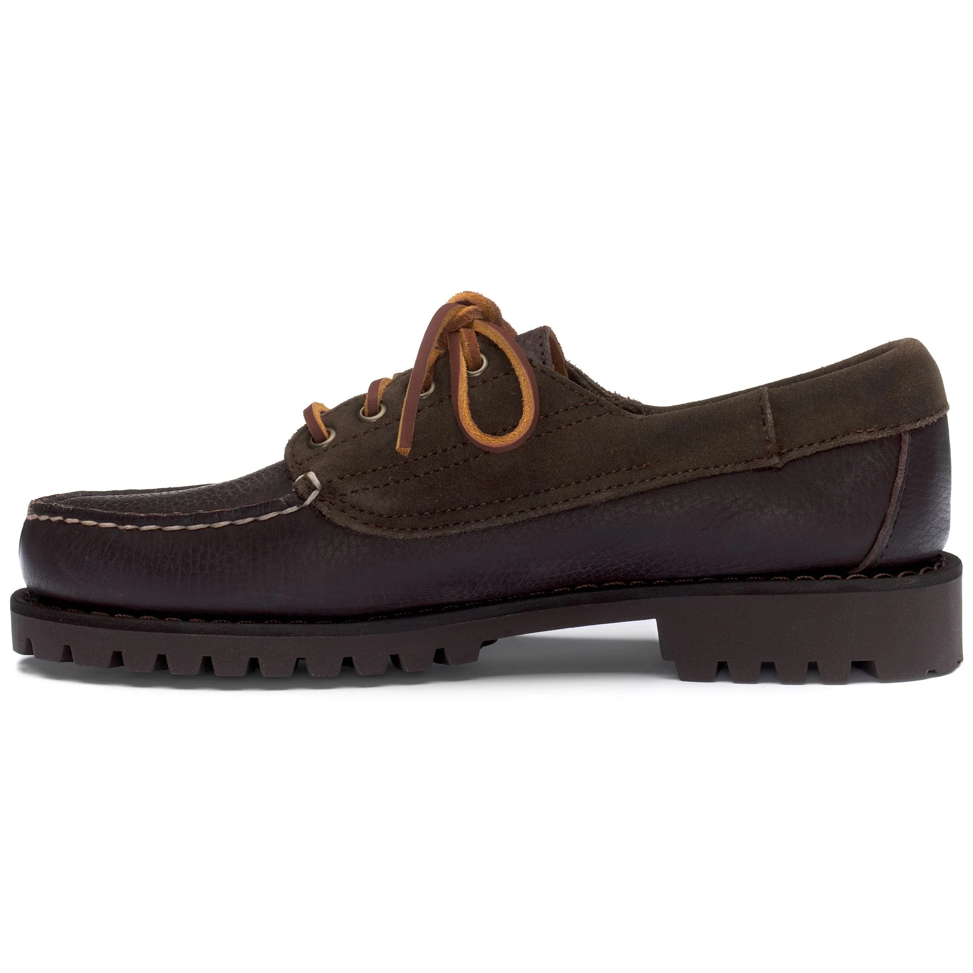 ASKOOK LUG SUEDE TUMB - Docksides - Moccasin - Man - DK BROWN-BROWN BRUNETTE - Image 3