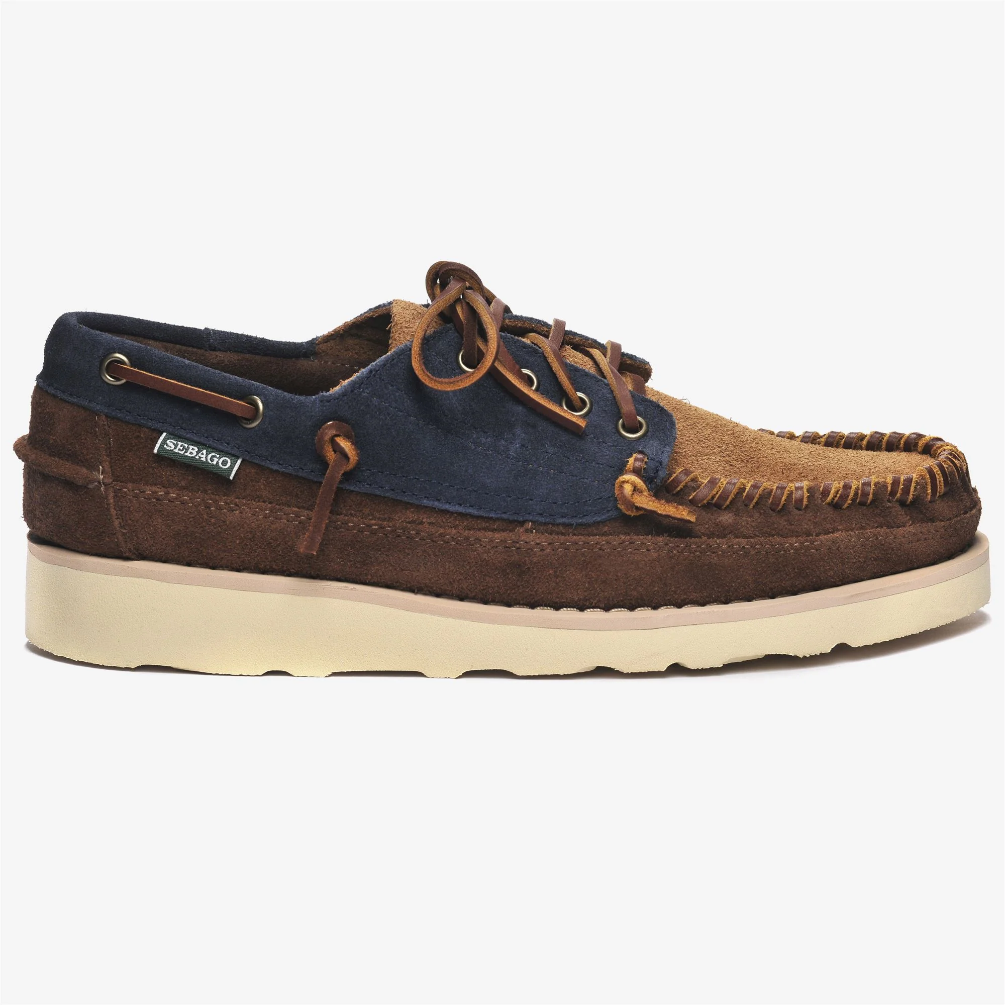 CAYUGA - Moc - Moccasin - Man - BLUENAVY-COGNAC-DKBROWN