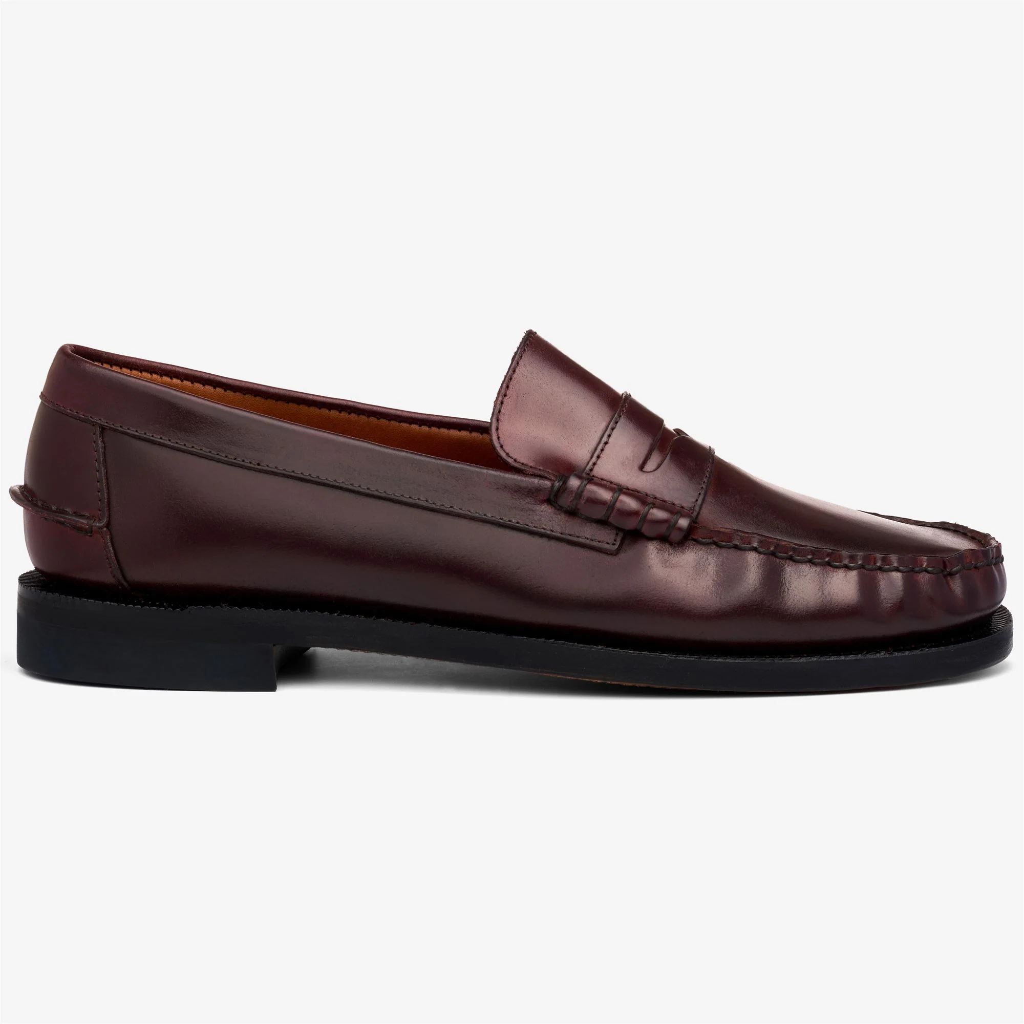 CLASSIC DAN SHELL CORDOVAN - Moc - Moccasin - Man - BROWN BURGUNDY
