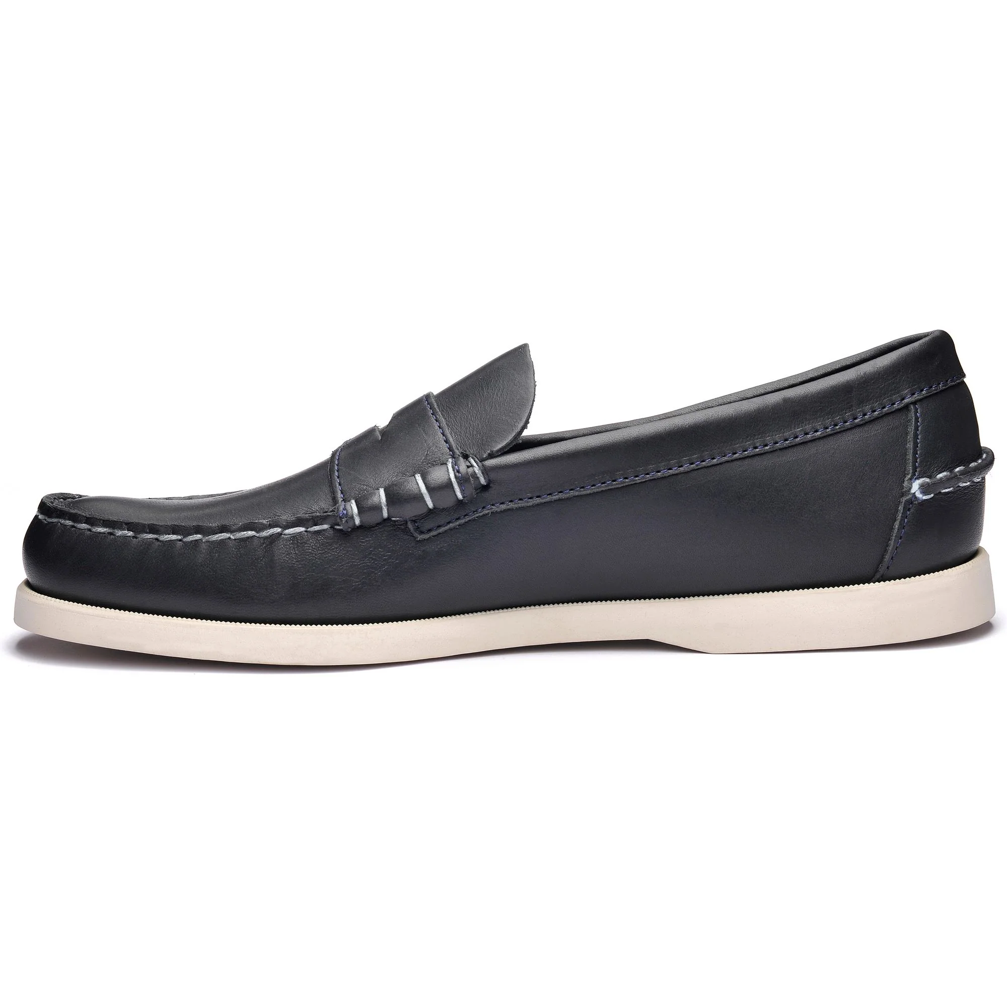 DOLPHIN - Docksides - Moccasin - Man - BLUE NAVY - Image 2