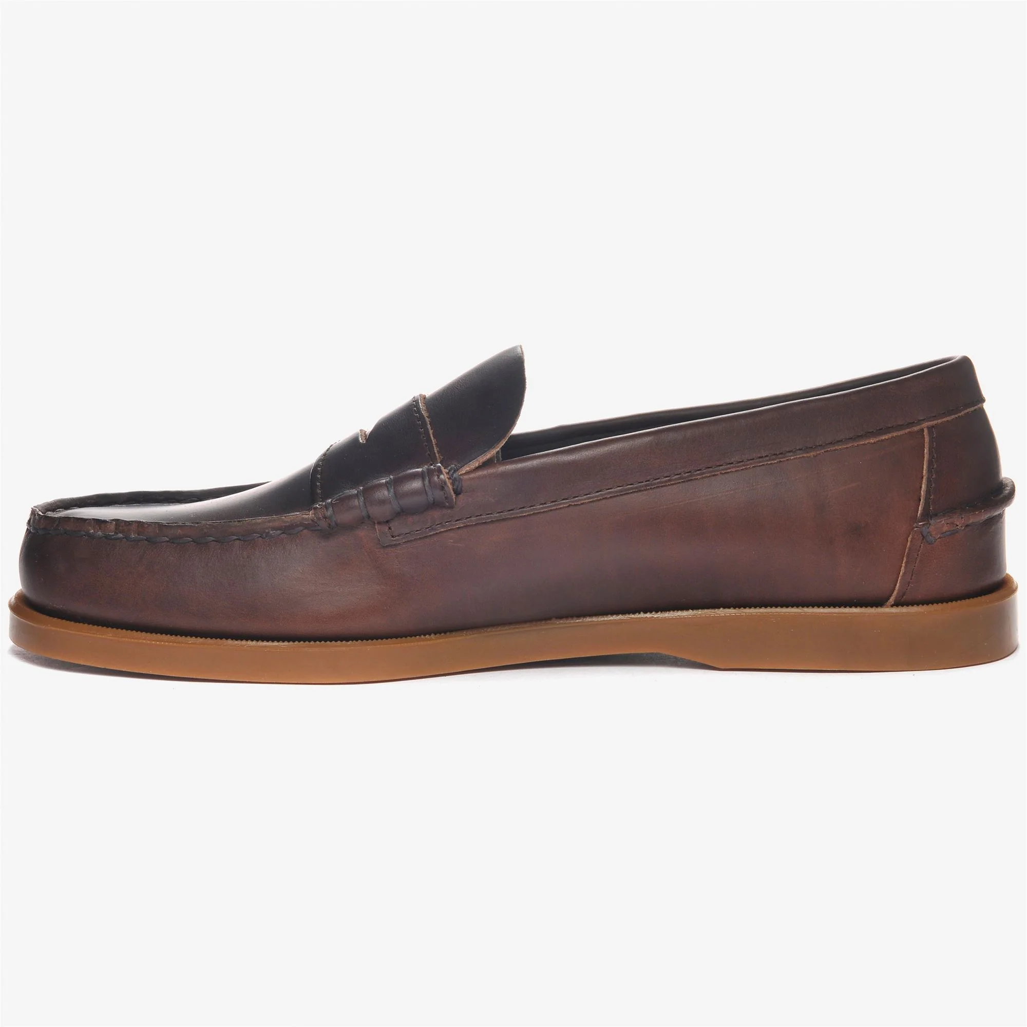 DOLPHIN WAXED - Docksides - Moccasin - Man - TOTAL DK BROWN - Image 3