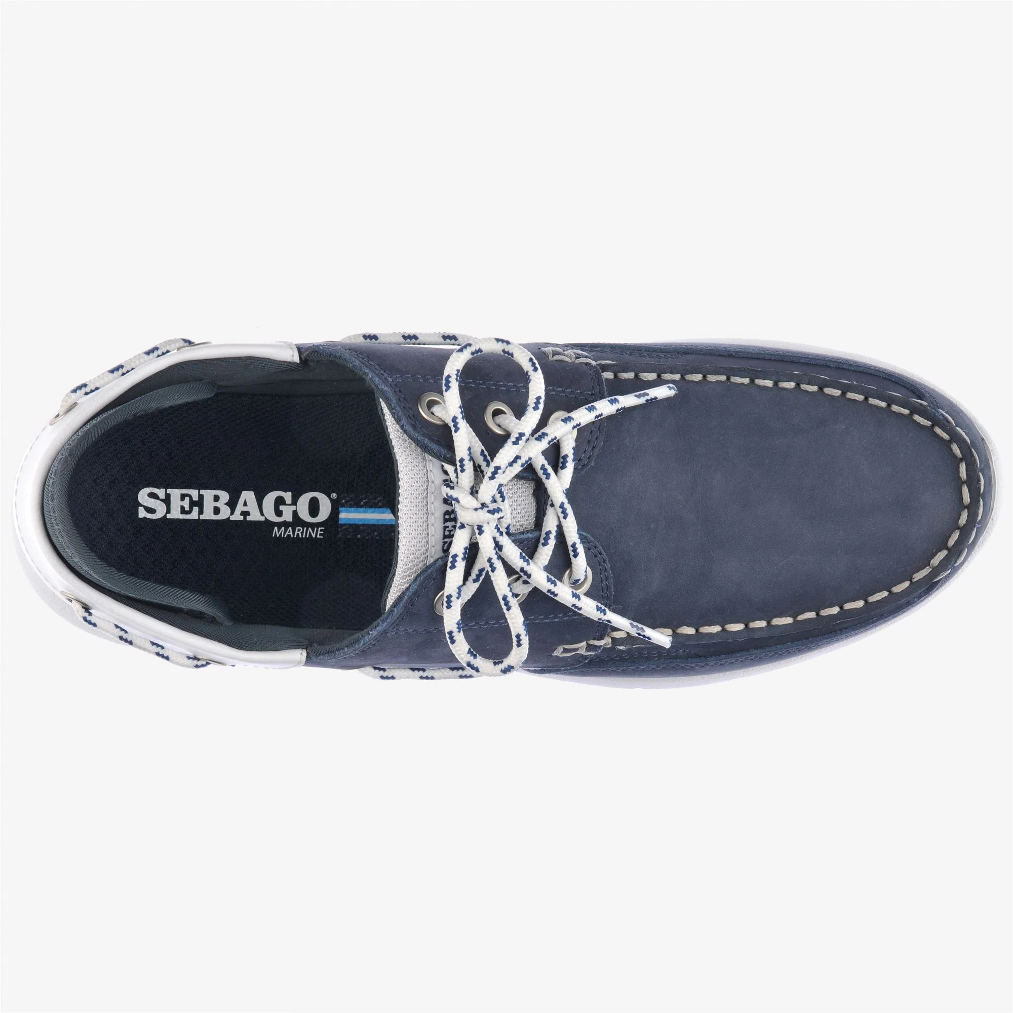FOREMUST - Moc - Moccasin - Man - BLUE NAVY-WHITE - Image 4