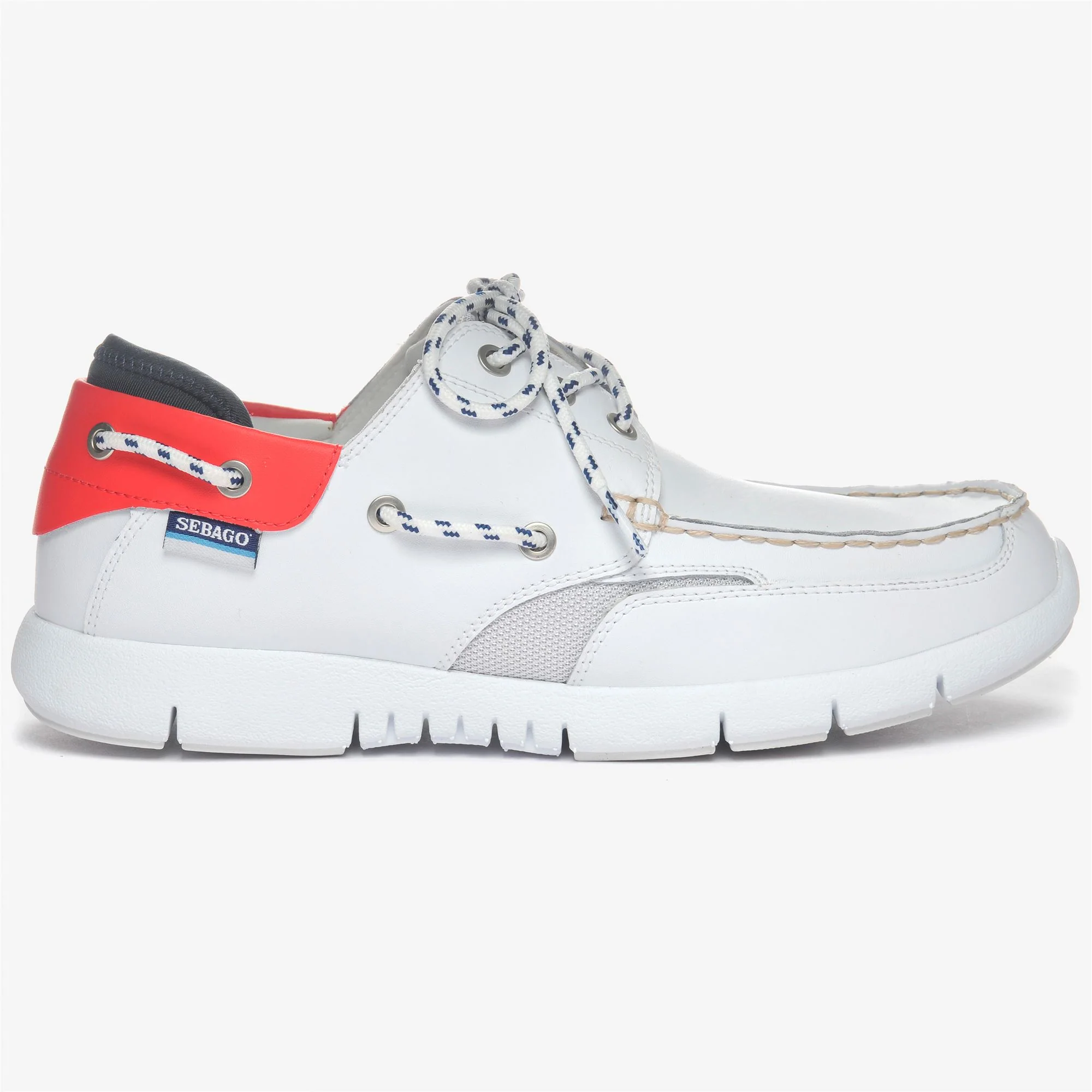 FORESAIL - Moc - Moccasin - Man - WHITE-RED